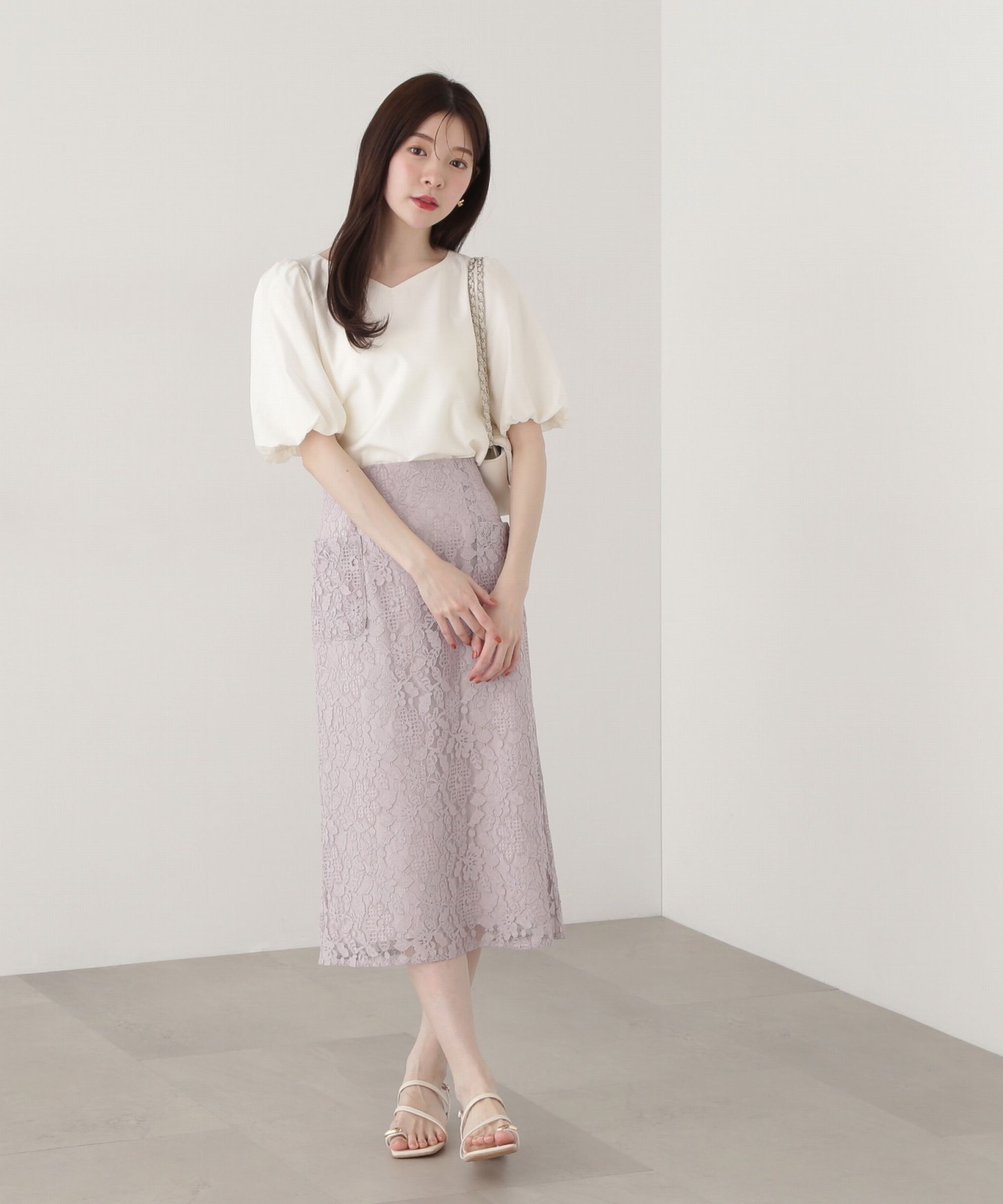 PROPORTION BODY DRESSING「レースタイトスカート」|スカート|