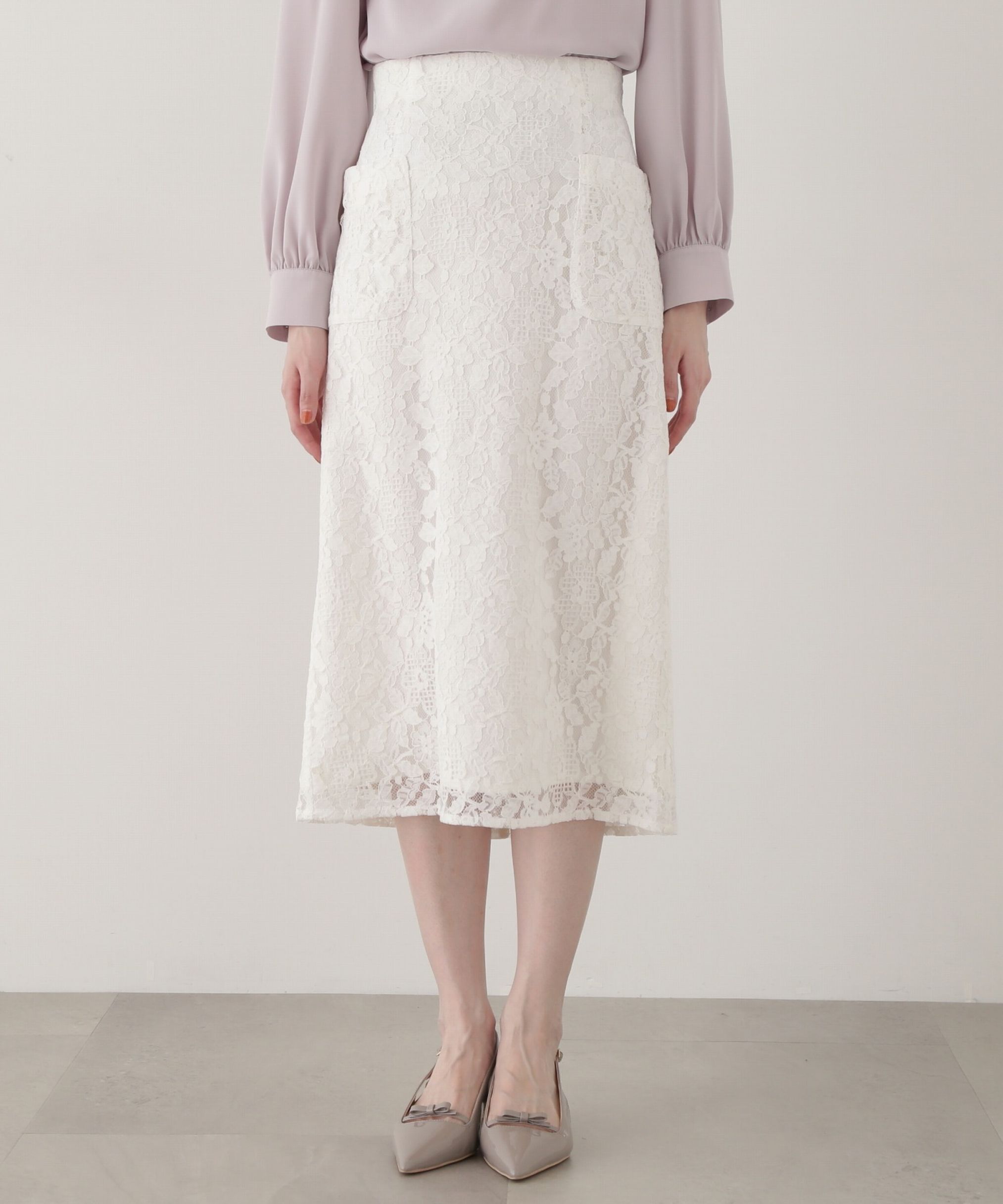 PROPORTION BODY DRESSING「レースタイトスカート」|スカート|