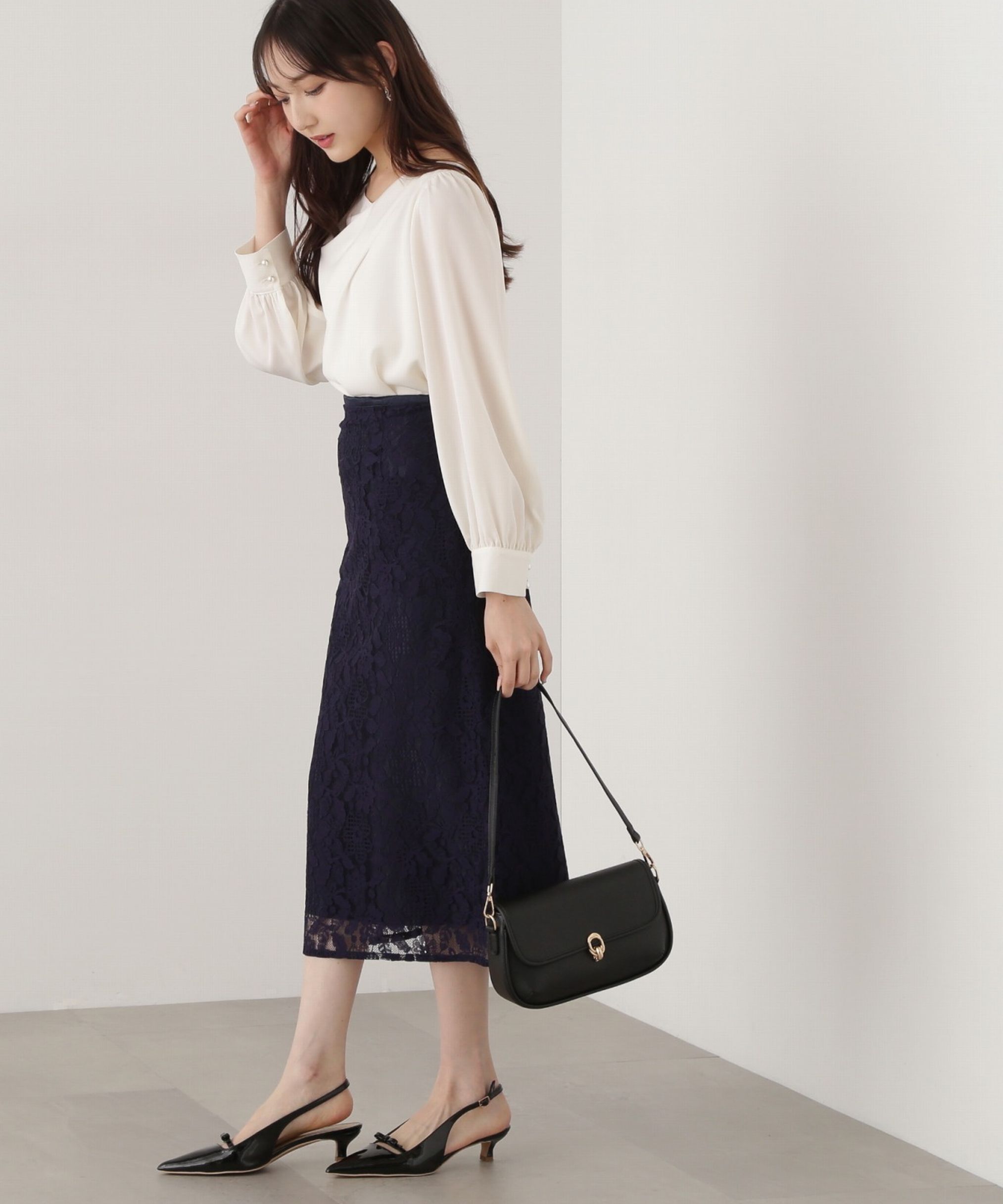 PROPORTION BODY DRESSING「レースタイトスカート」|スカート|