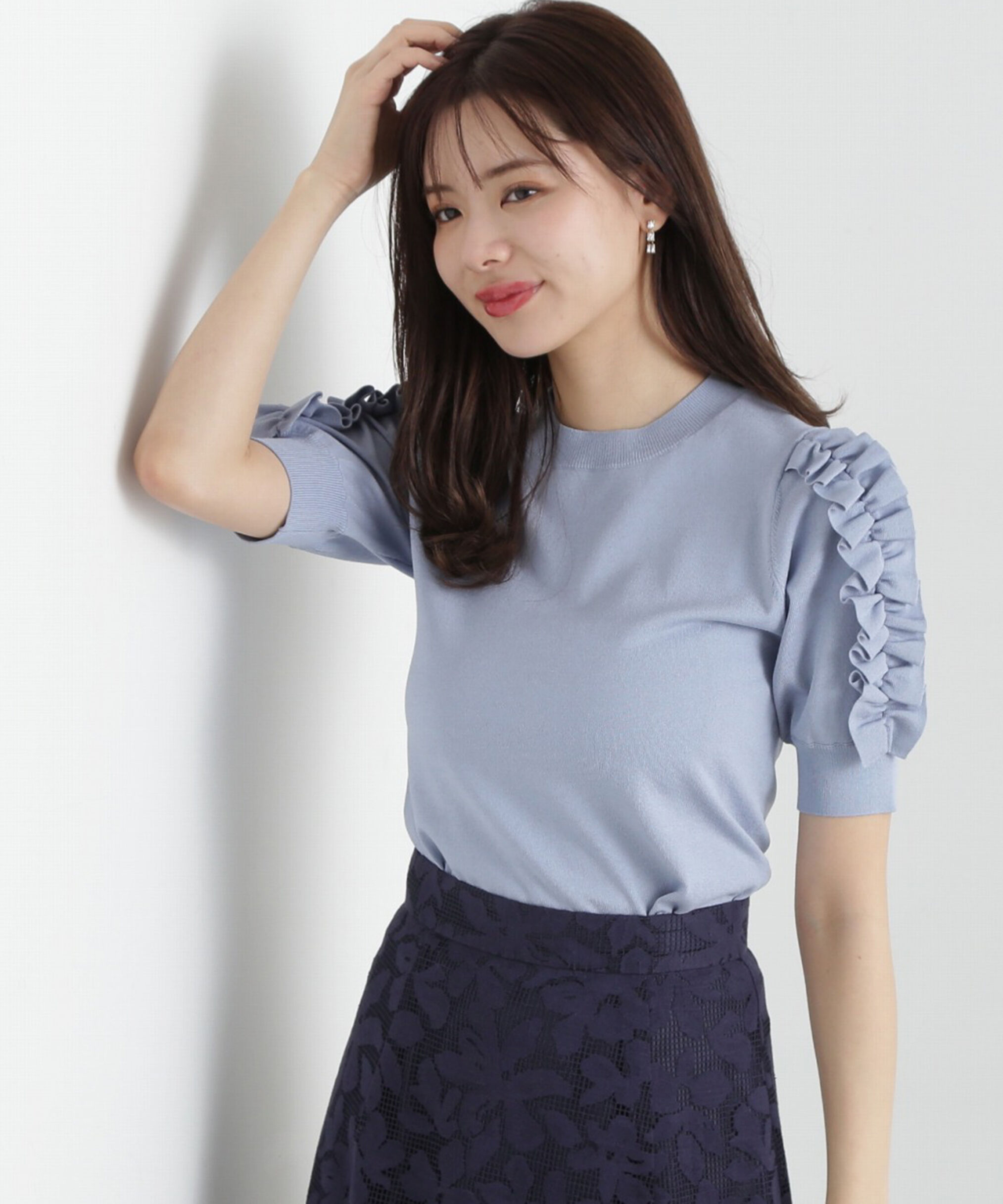 PROPORTION BODY DRESSING「フリルスリーブニット」|ニット・セーター|