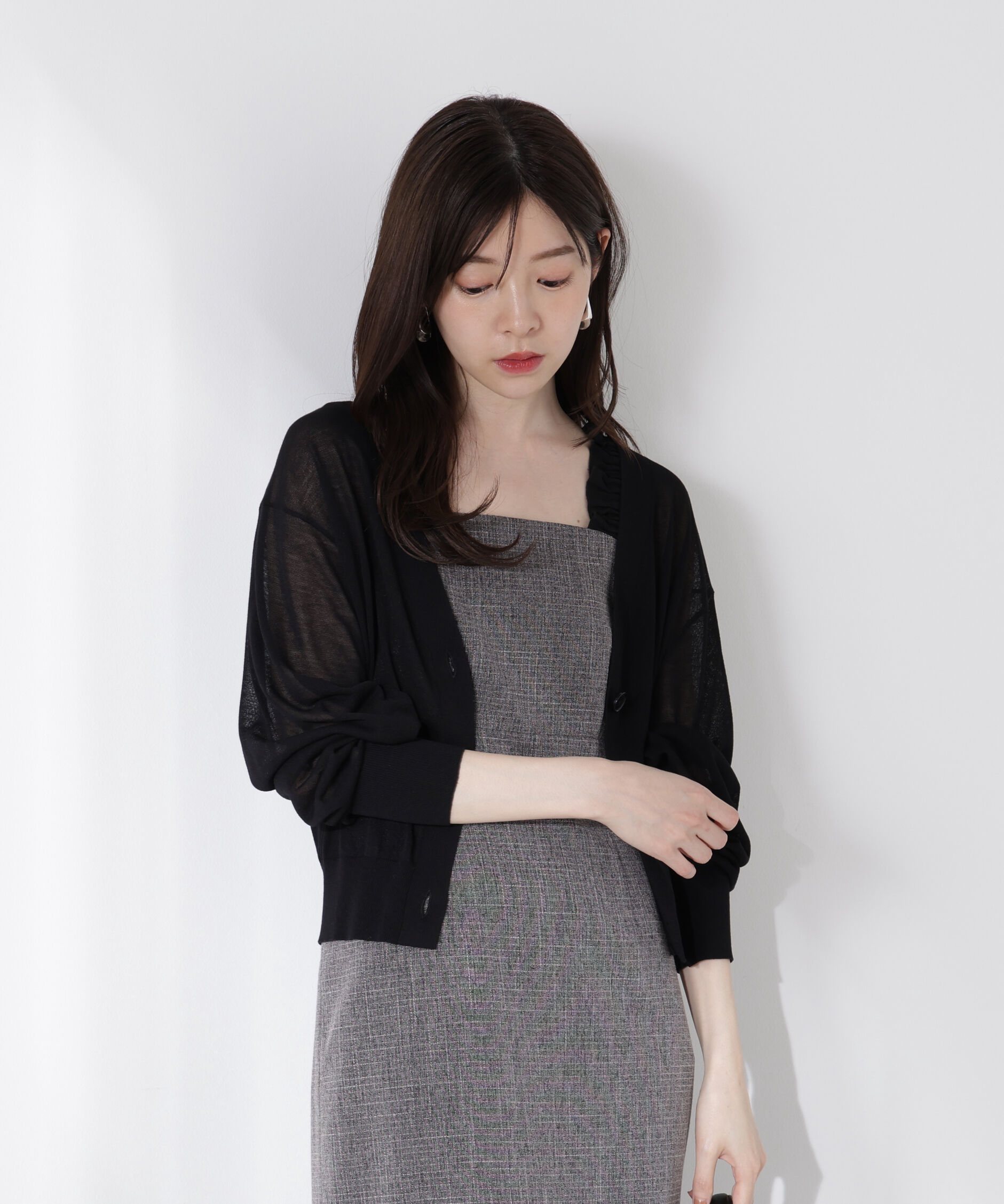 PROPORTION BODY DRESSING「シアーカーディガン」|カーディガン|