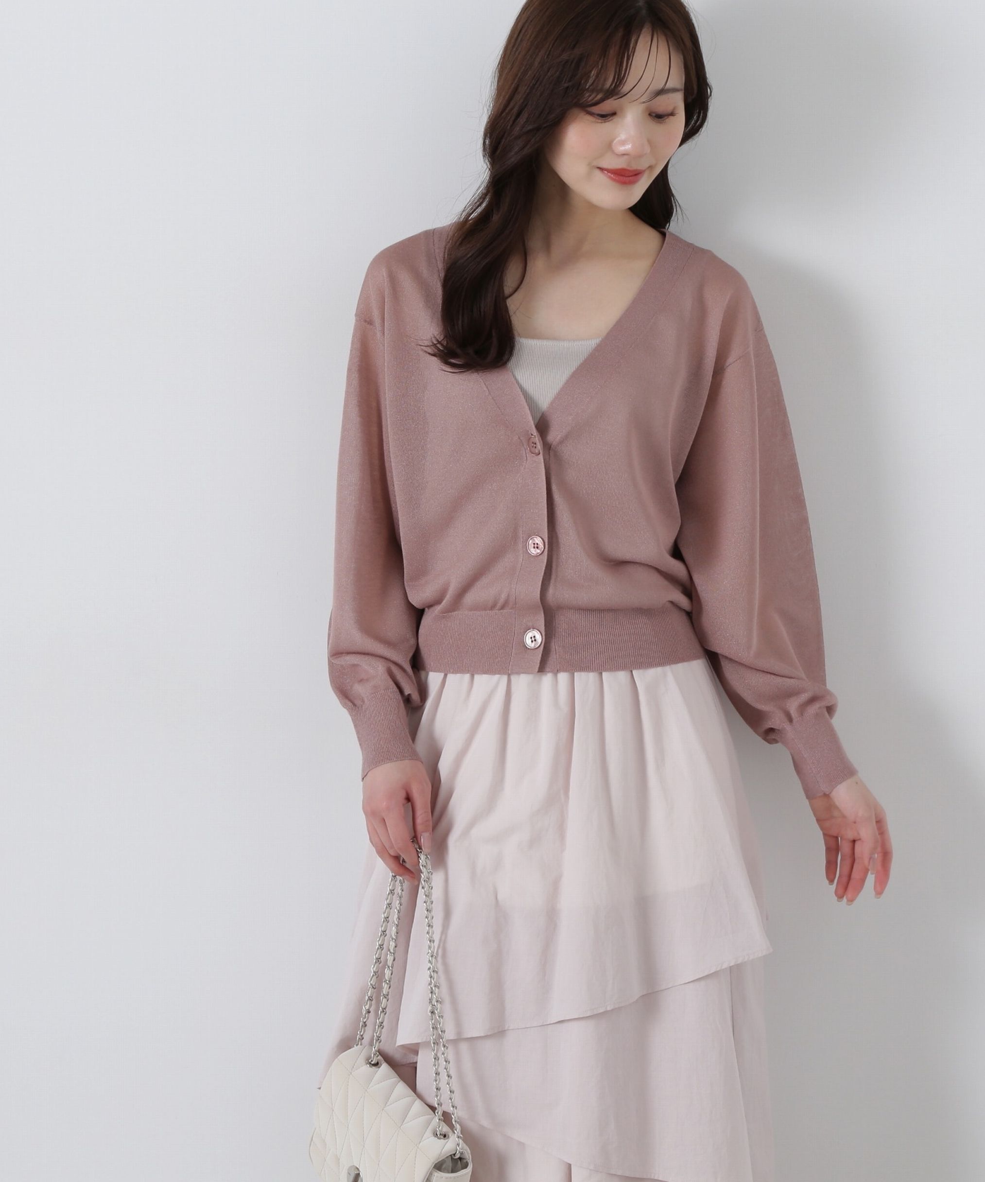 PROPORTION BODY DRESSING「シアーカーディガン」|カーディガン|ブラウン