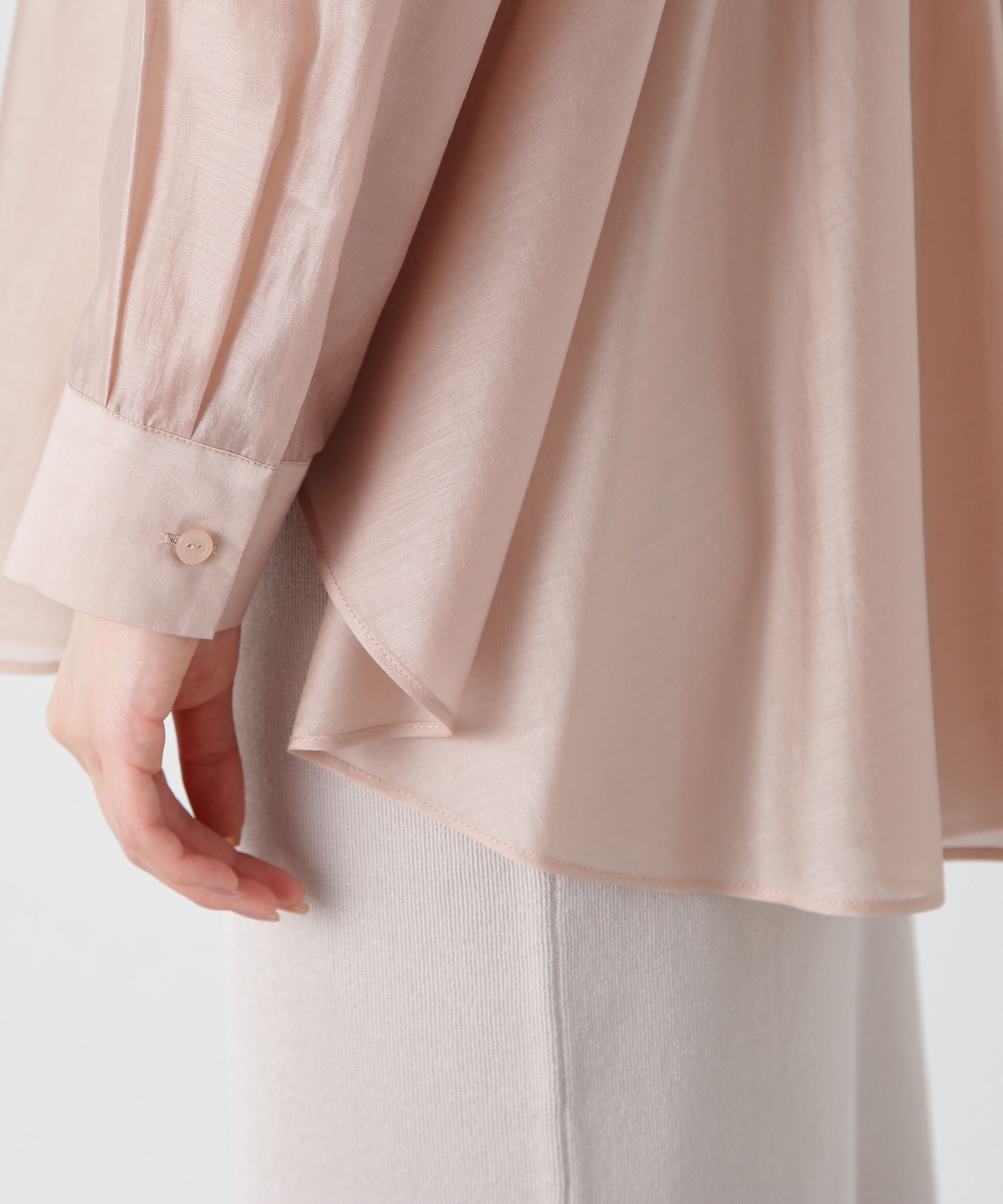 PROPORTION BODY DRESSING「シアーシャーリングブラウス」|シャツ・ブラウス|