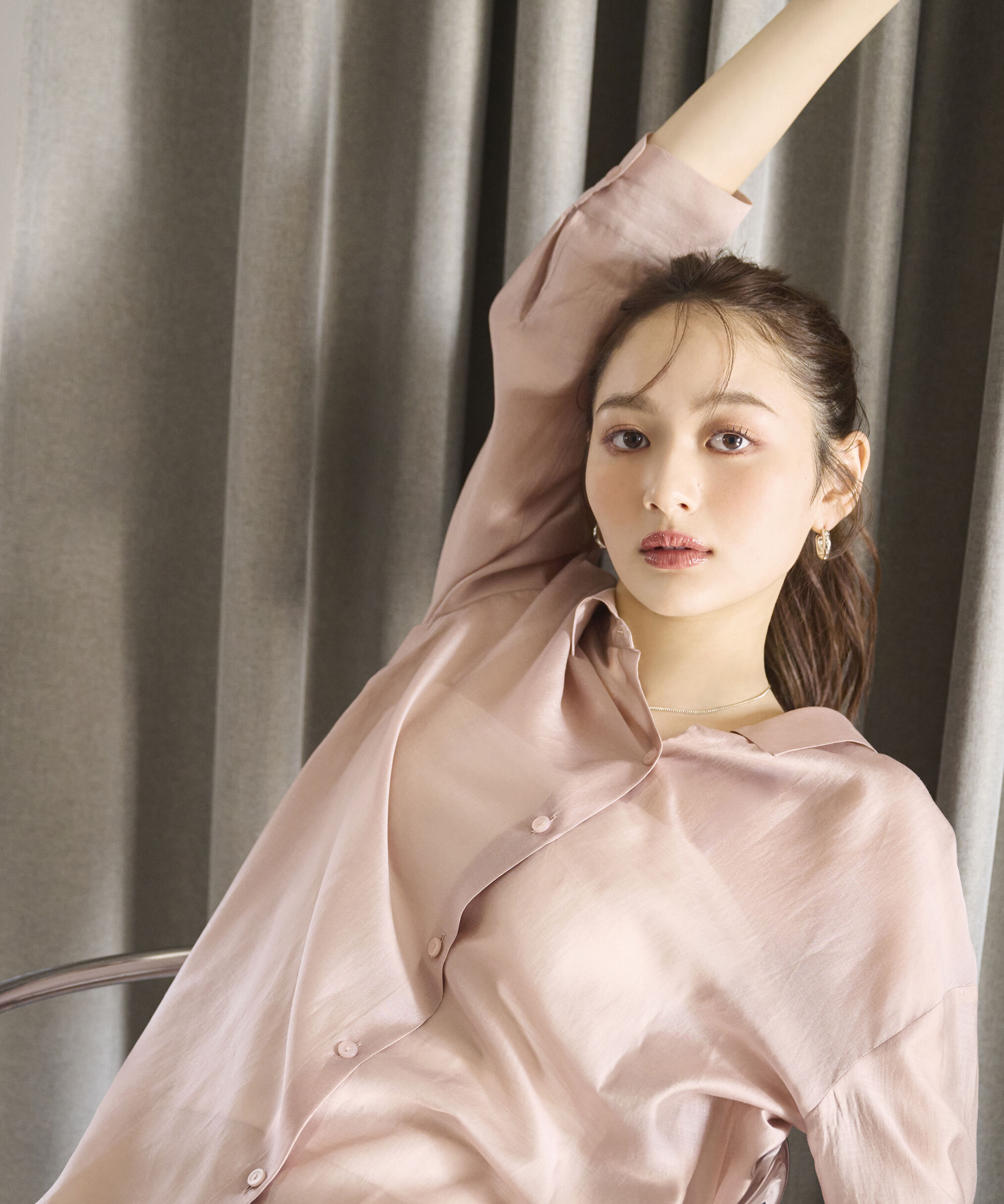 PROPORTION BODY DRESSING「シアーシャーリングブラウス」|シャツ・ブラウス|