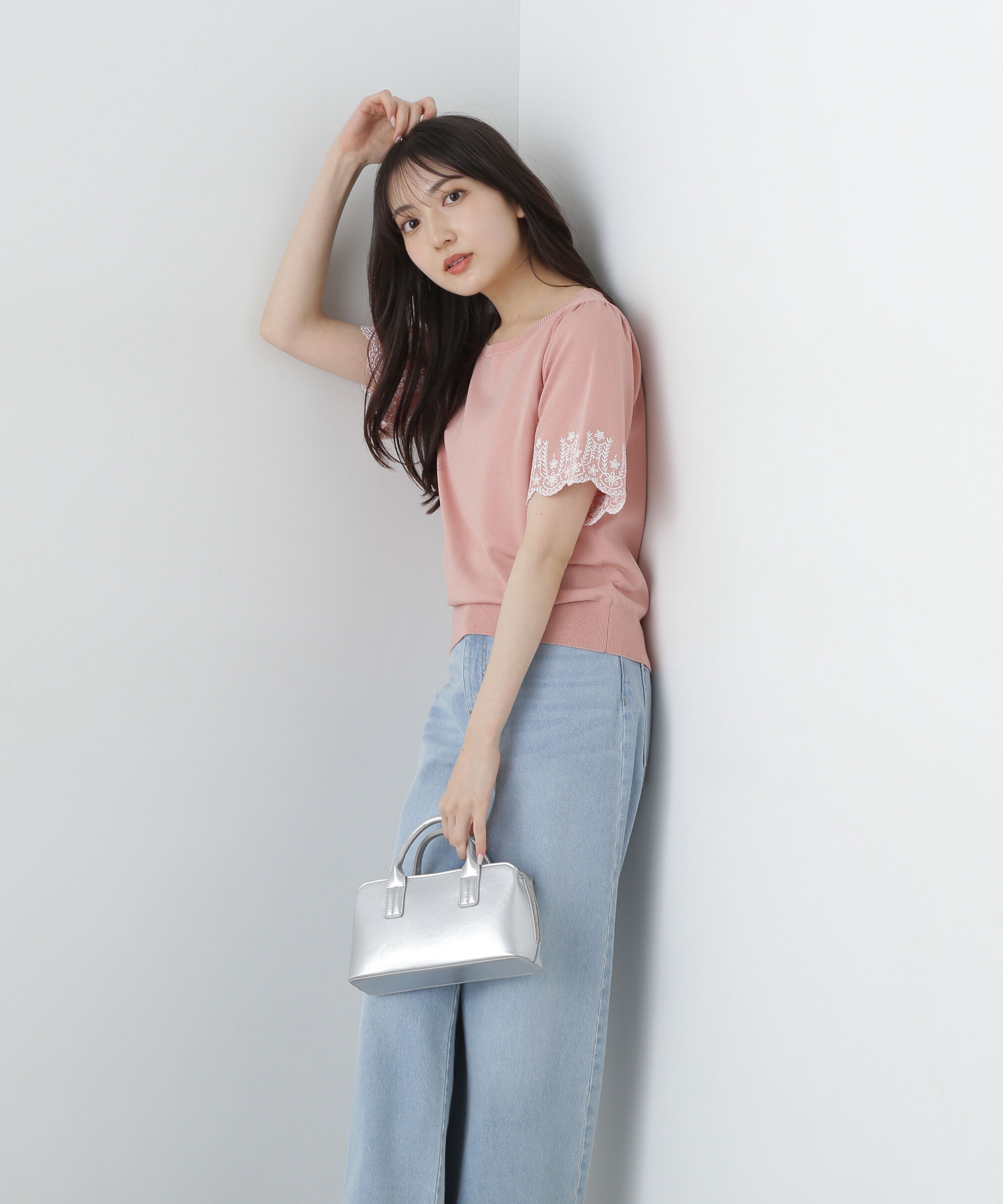 PROPORTION BODY DRESSING「エンブロイダリーフレアスリーブニット」|ニット・セーター|