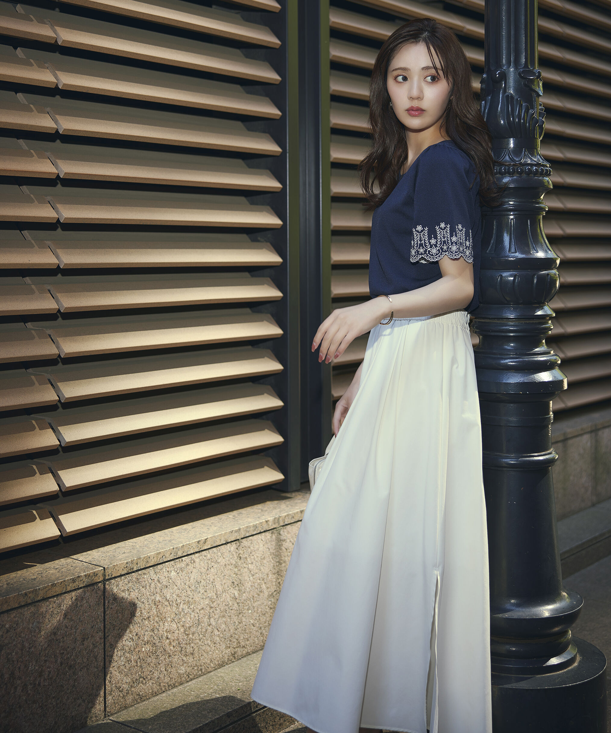 PROPORTION BODY DRESSING「エンブロイダリーフレアスリーブニット」|ニット・セーター|