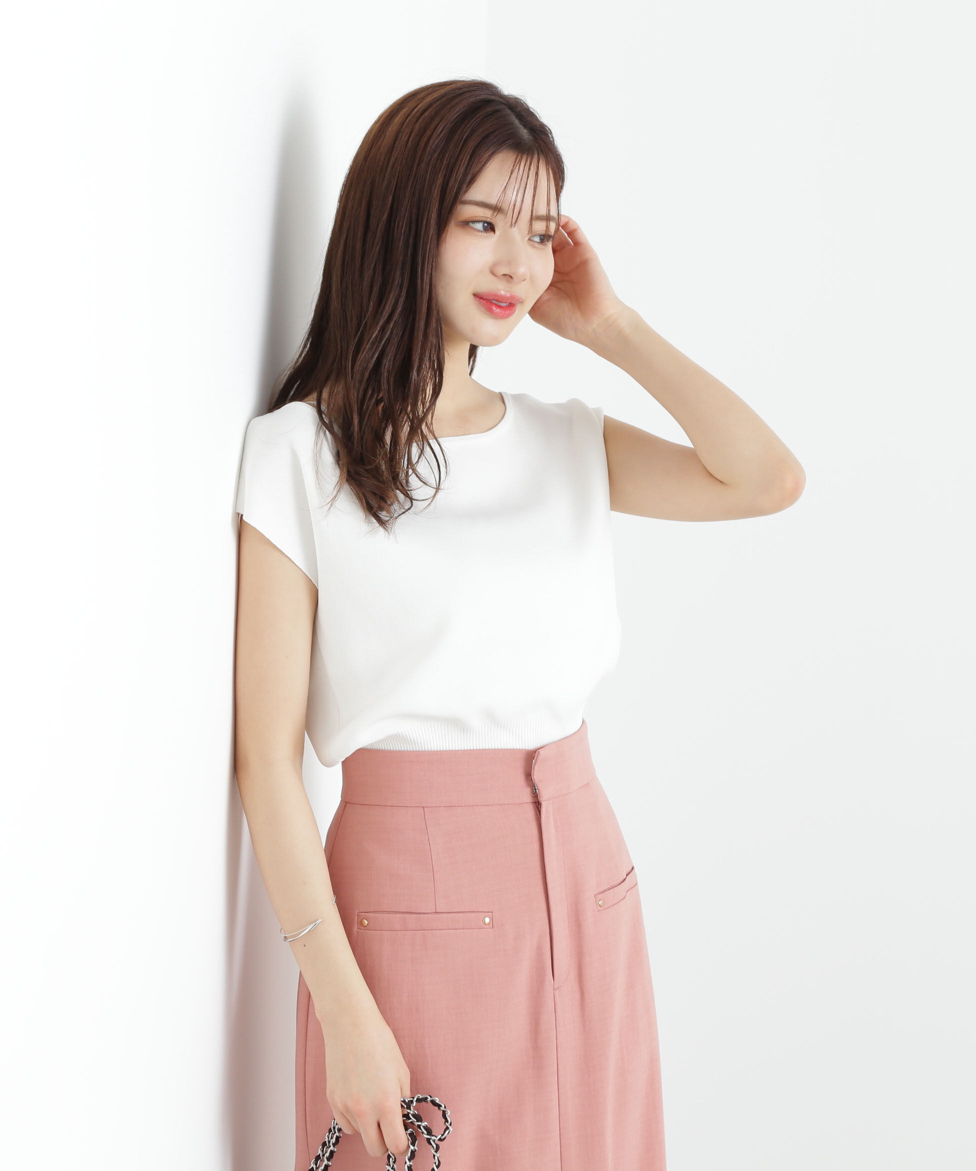 PROPORTION BODY DRESSING「デコルテ総針ニット」|ニット・セーター|