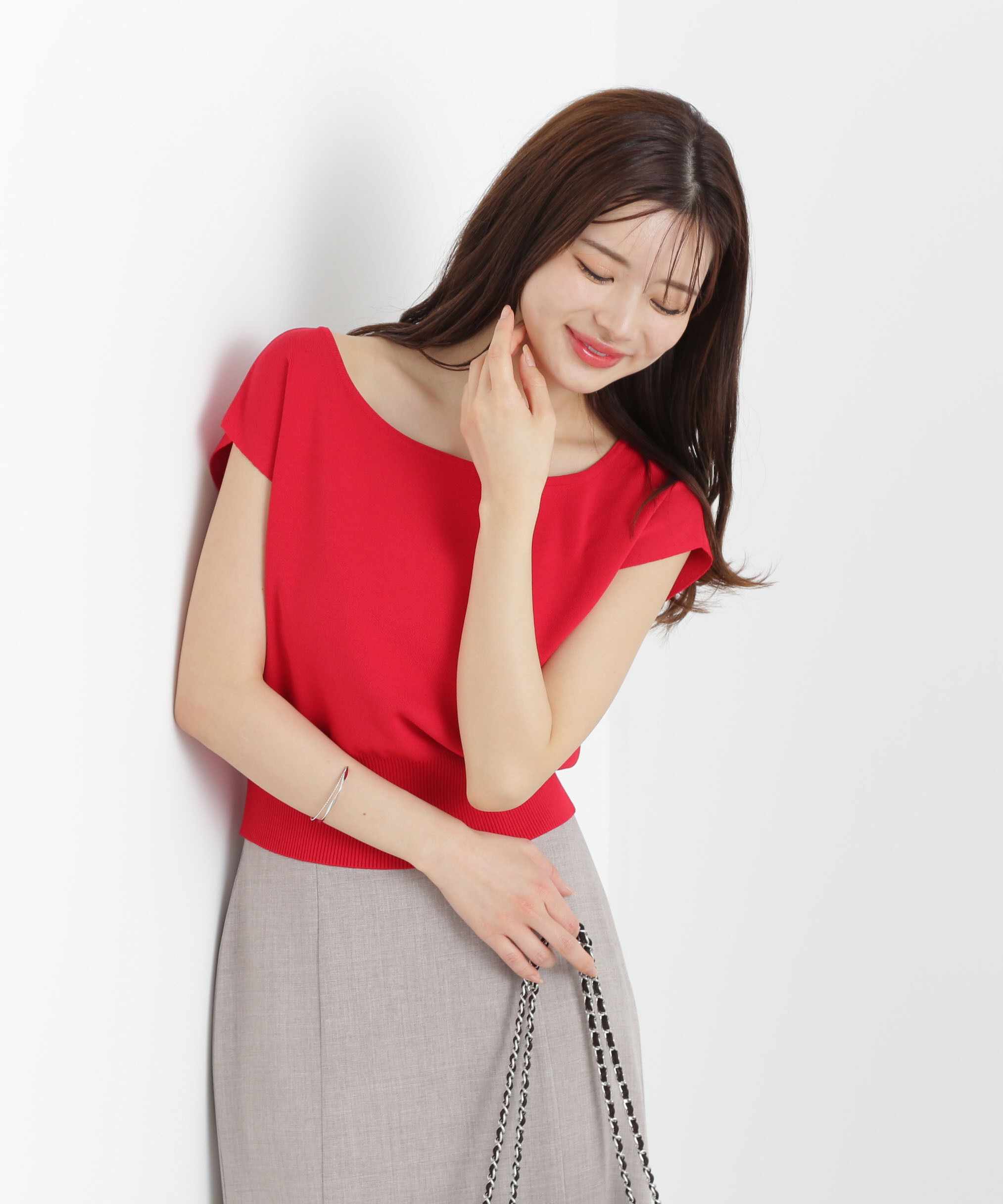 PROPORTION BODY DRESSING「デコルテ総針ニット」|ニット・セーター|