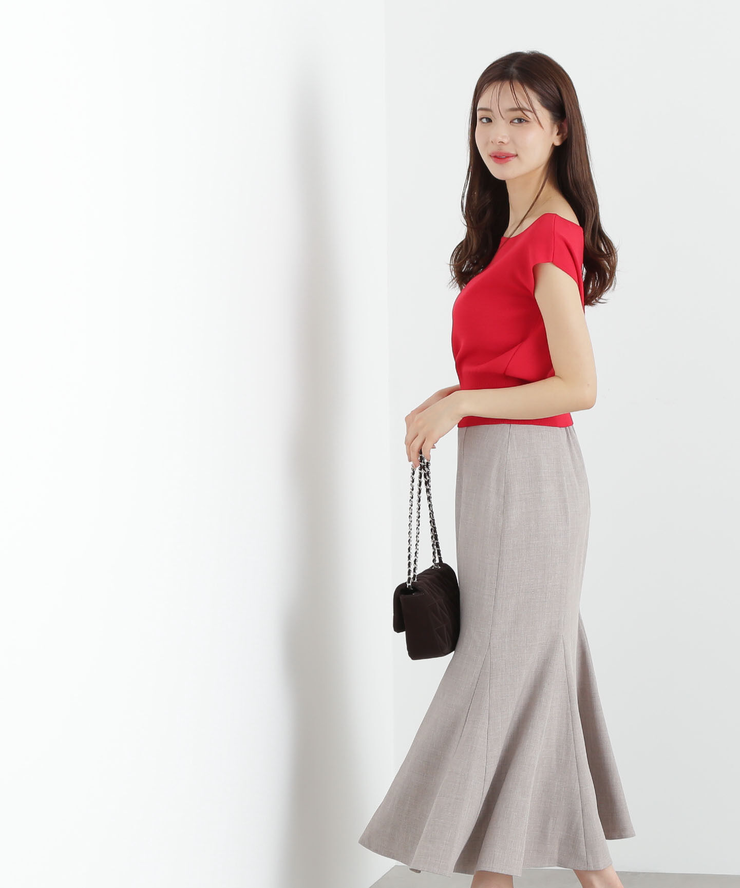 PROPORTION BODY DRESSING「デコルテ総針ニット」|ニット・セーター|