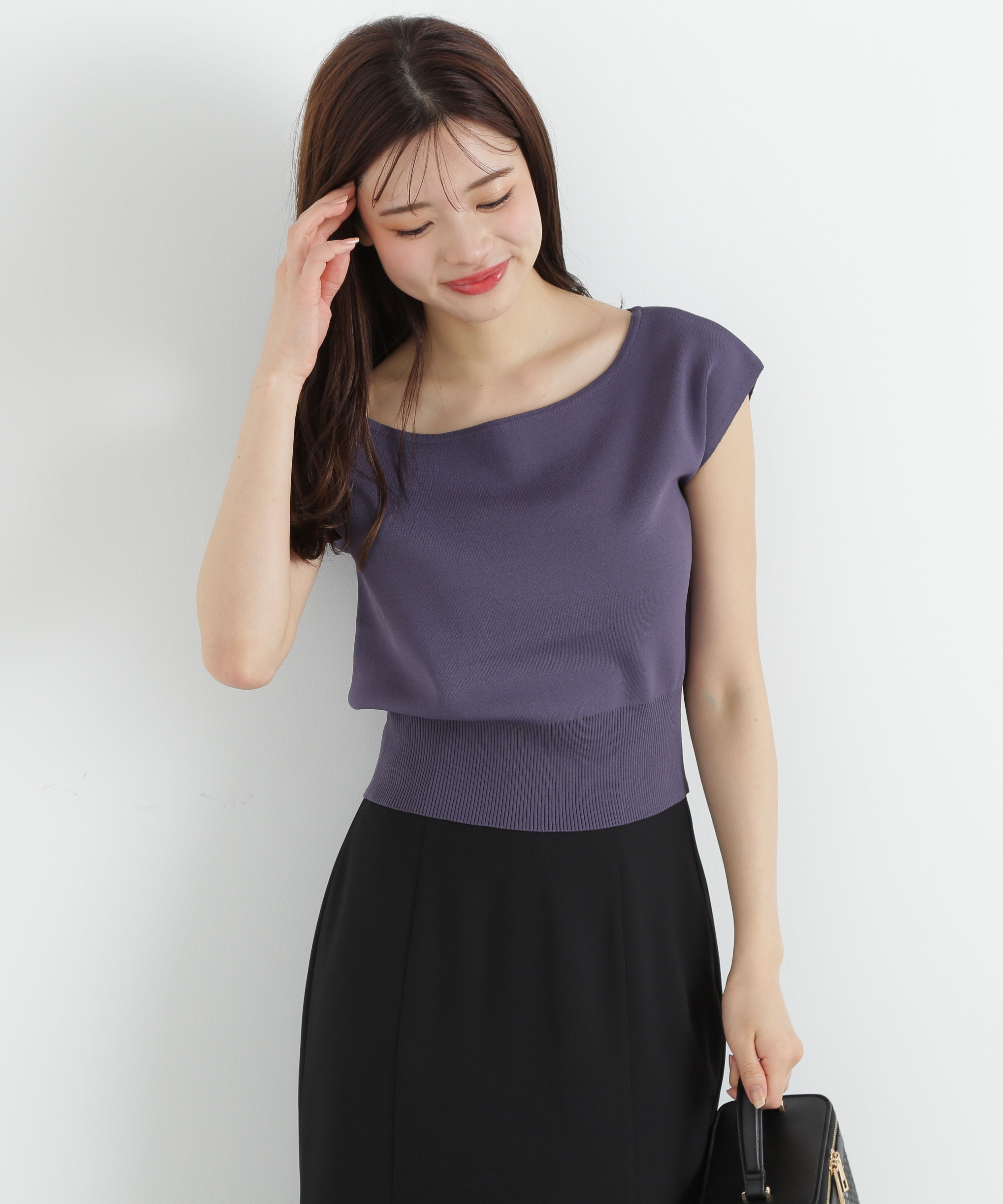 PROPORTION BODY DRESSING「デコルテ総針ニット」|ニット・セーター|