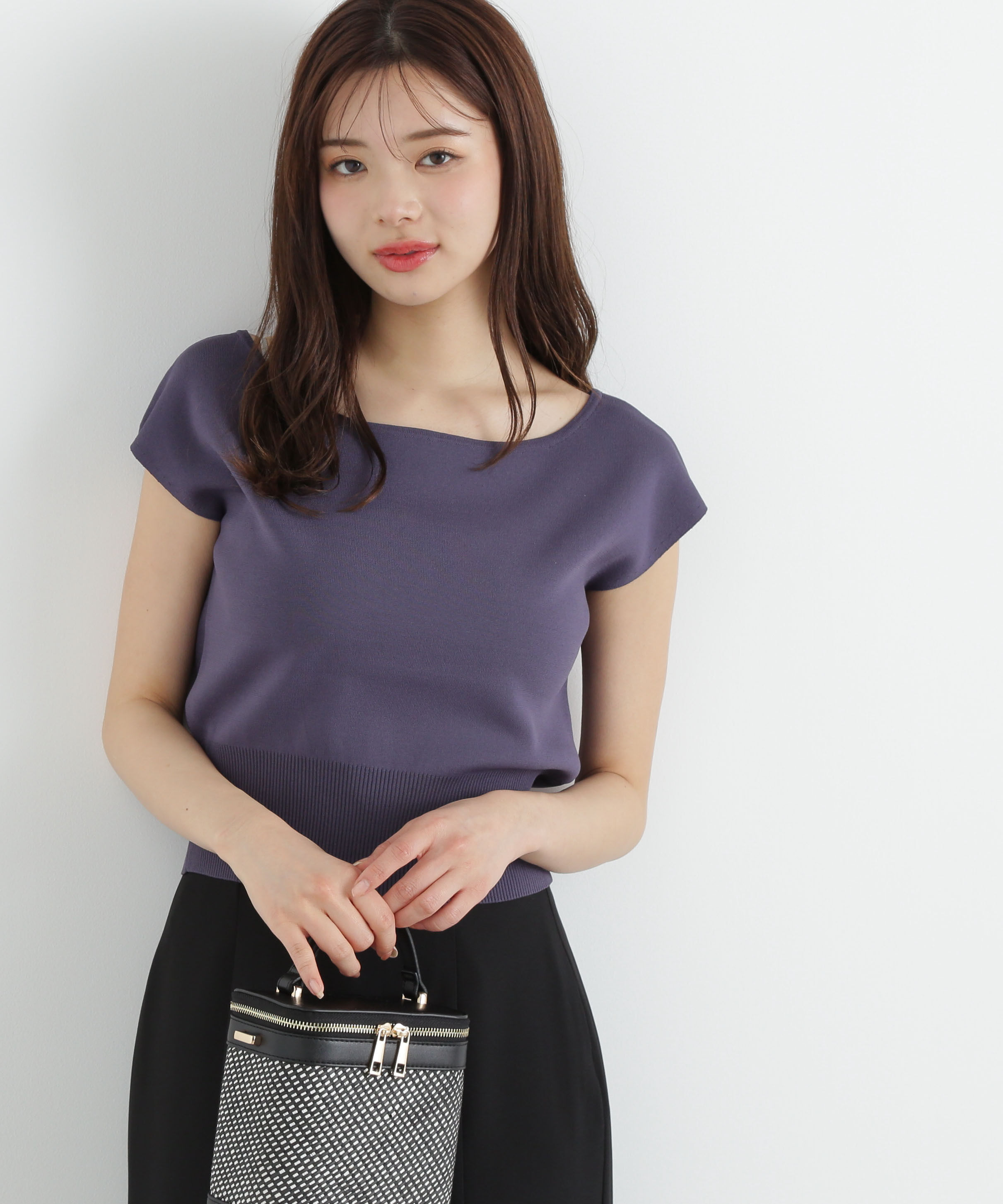 PROPORTION BODY DRESSING「デコルテ総針ニット」|ニット・セーター|