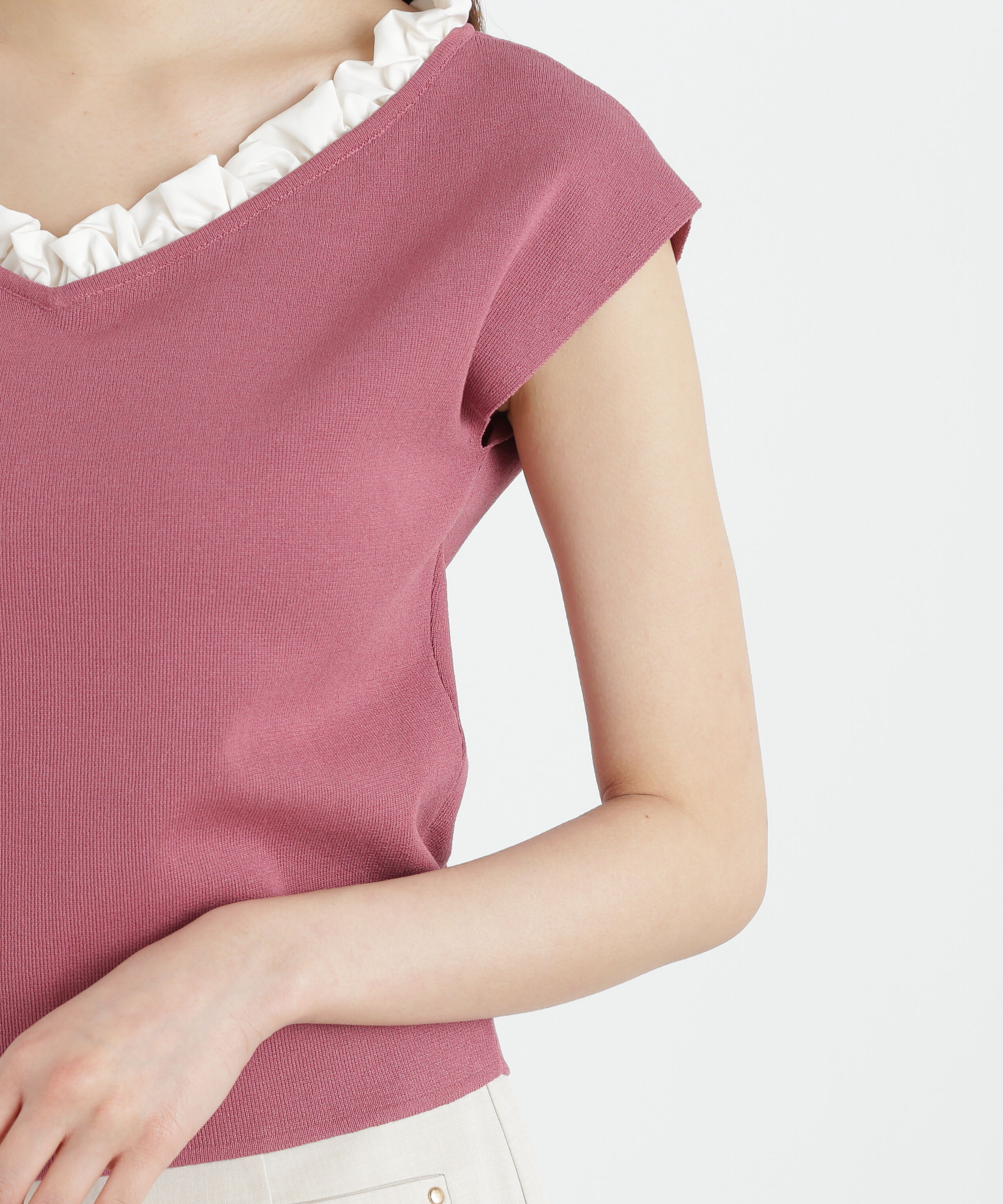 PROPORTION BODY DRESSING「フリル総針ニット」|ニット・セーター|