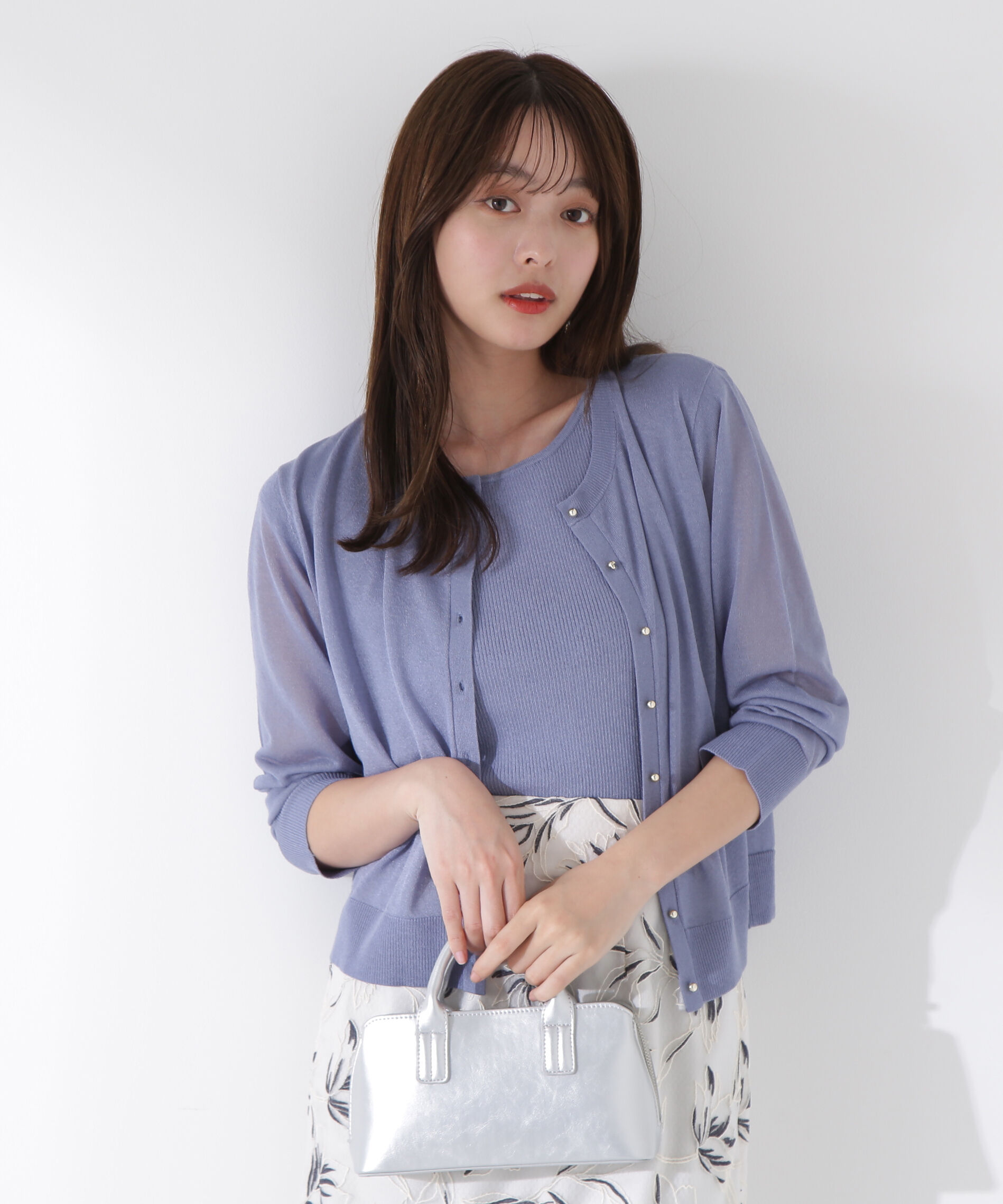 PROPORTION BODY DRESSING「サマーニットアンサンブル」|ニット・セーター|ブルー