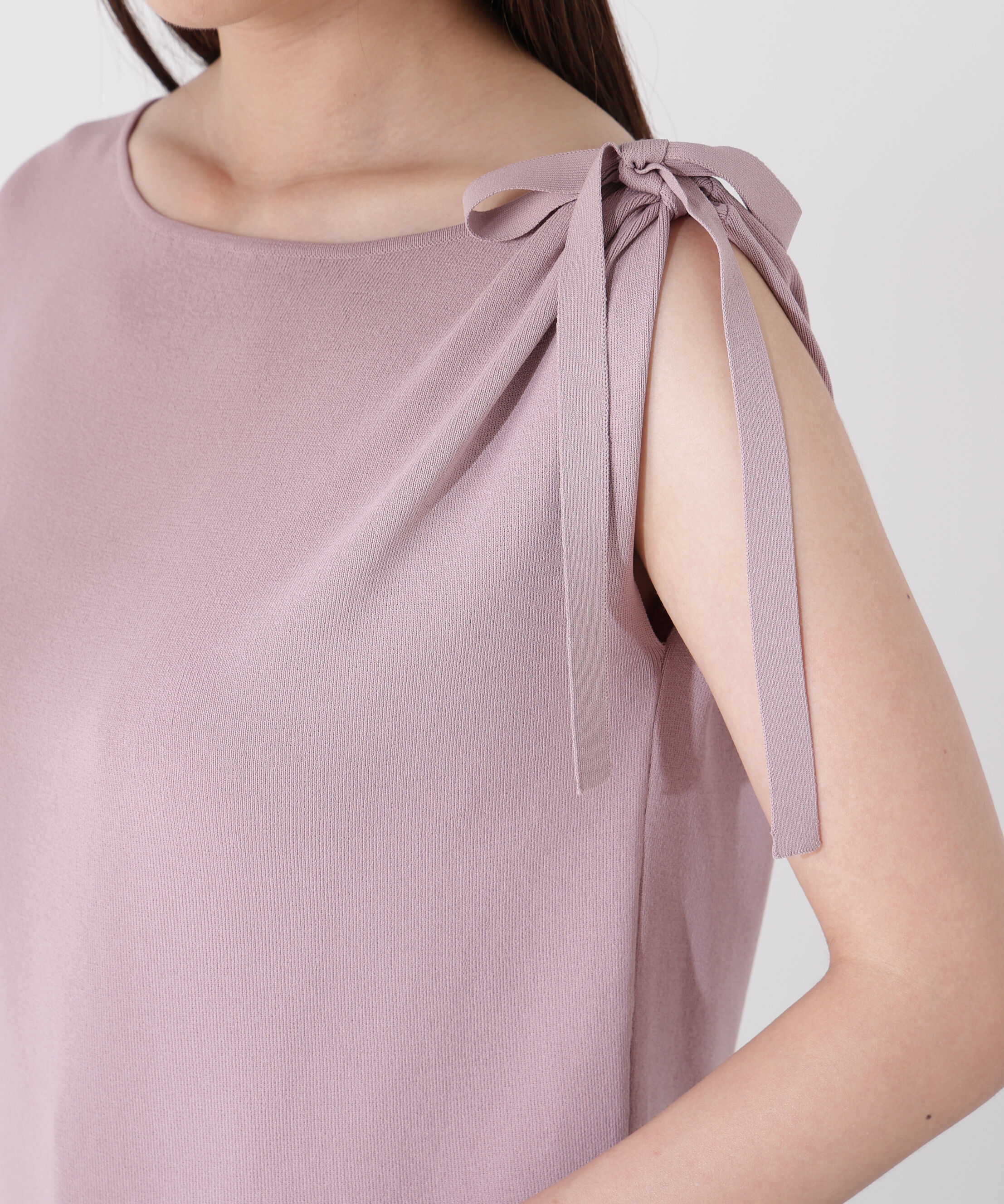 PROPORTION BODY DRESSING「肩リボンアシメニット」|ニット・セーター|