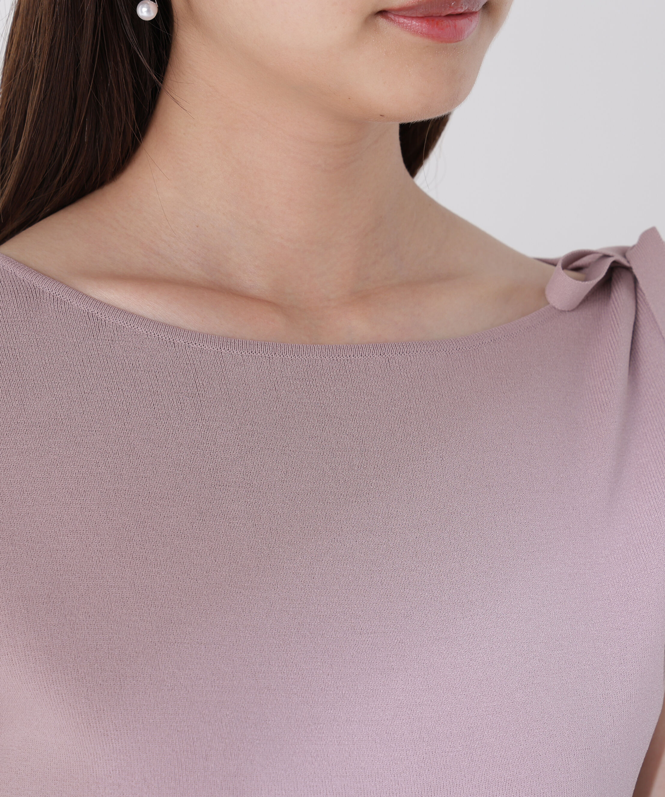 PROPORTION BODY DRESSING「肩リボンアシメニット」|ニット・セーター|