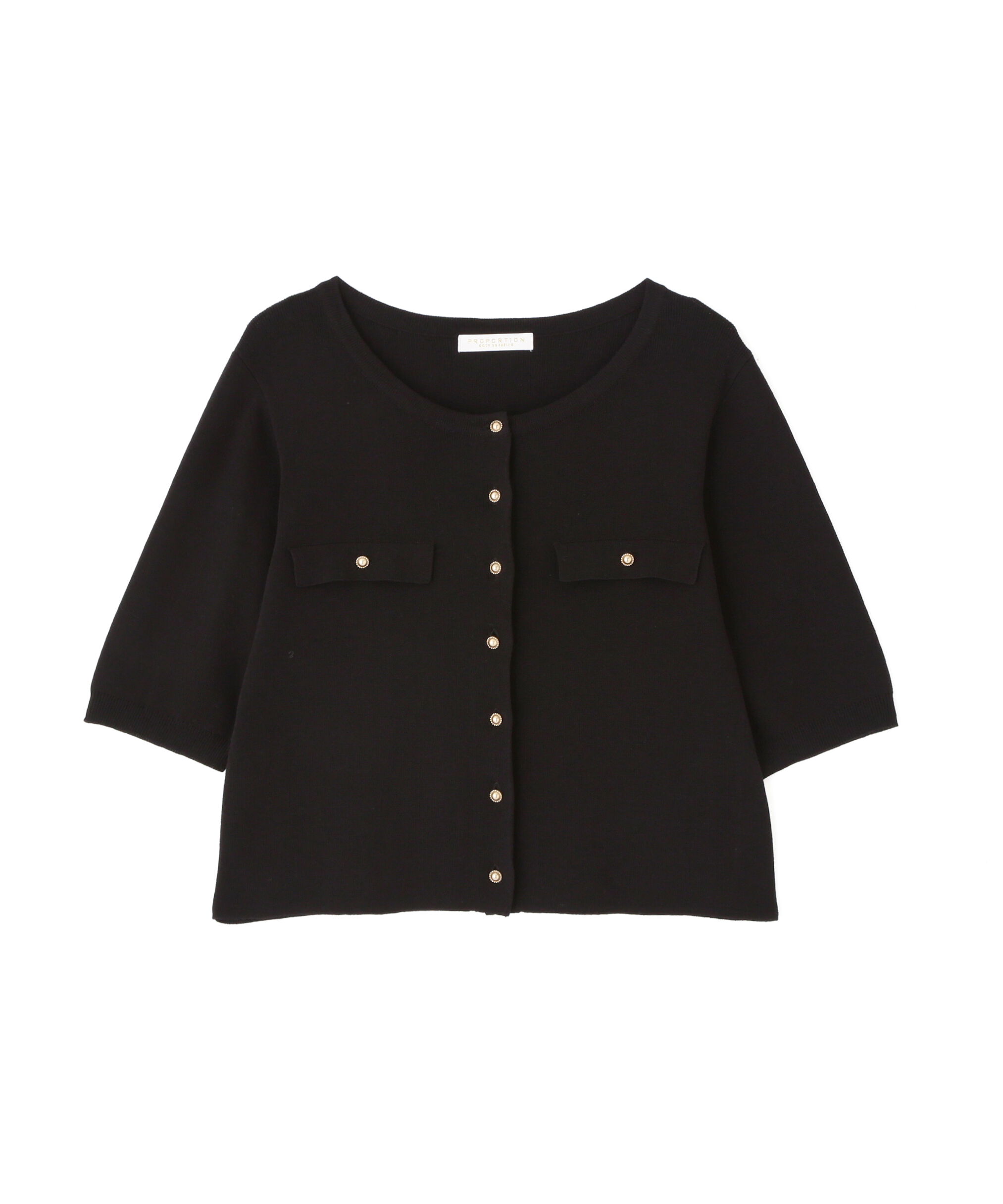 PROPORTION BODY DRESSING「ショート半袖カーディガン」|カーディガン|