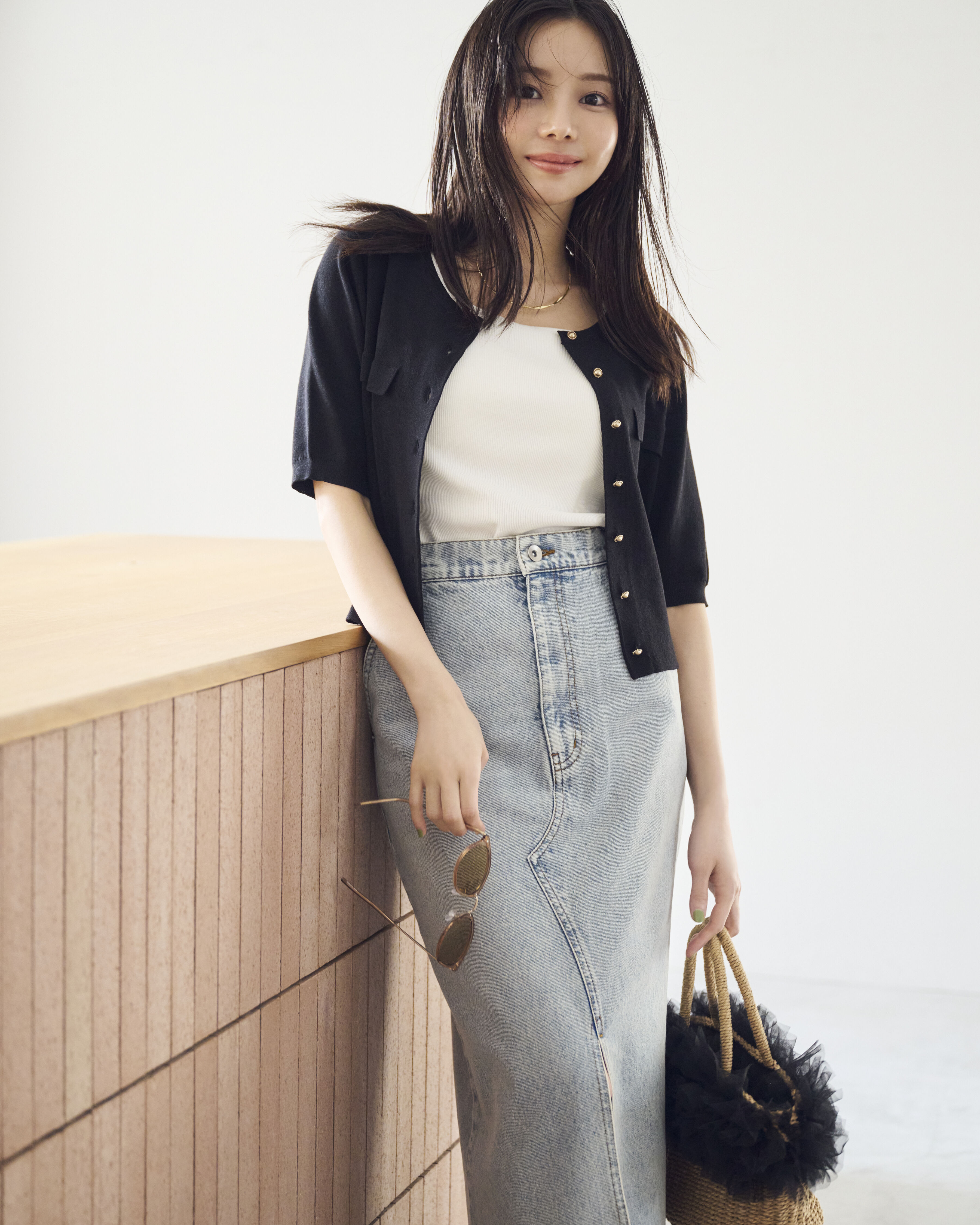 PROPORTION BODY DRESSING「ショート半袖カーディガン」|カーディガン|