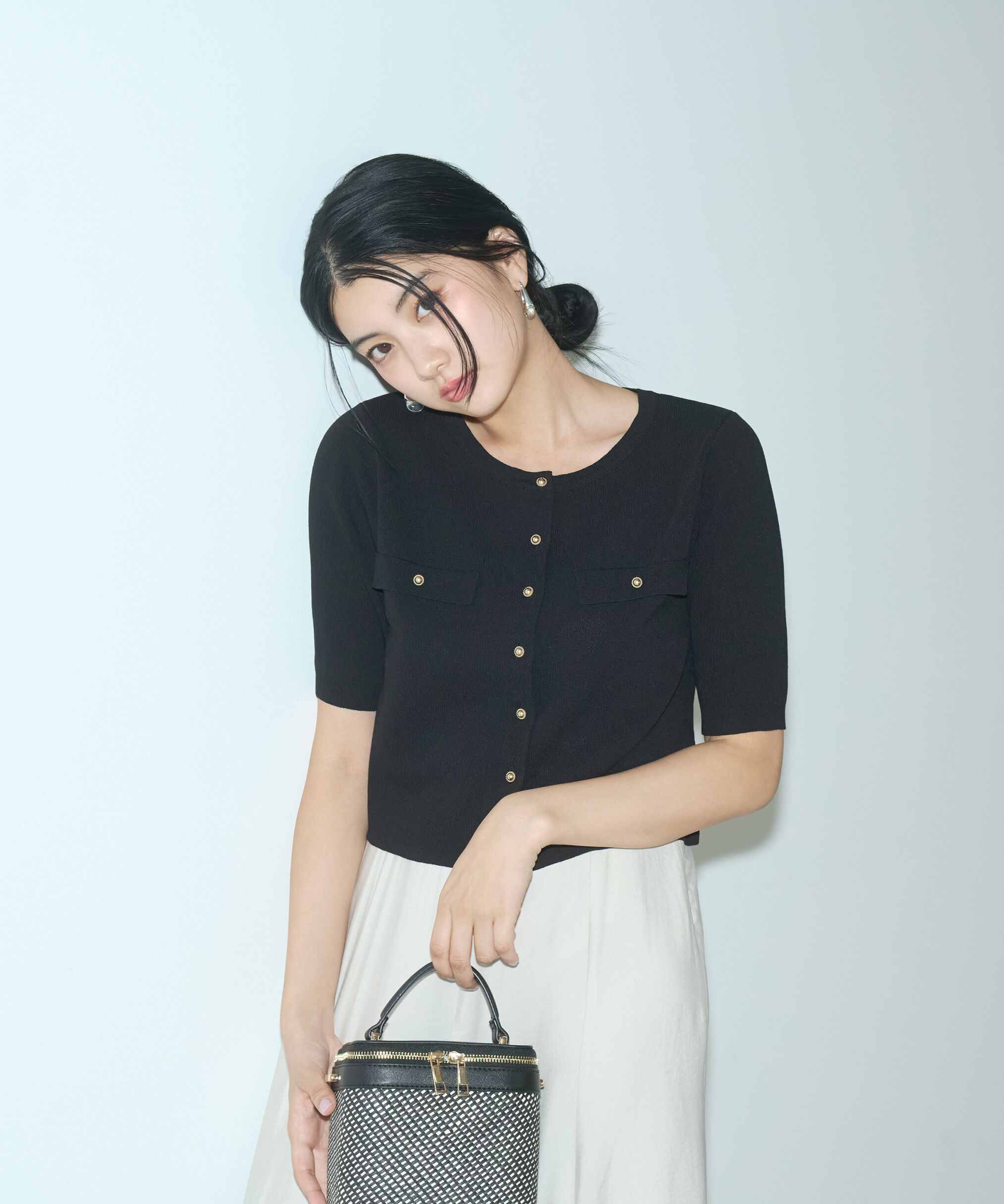 PROPORTION BODY DRESSING「ショート半袖カーディガン」|カーディガン|