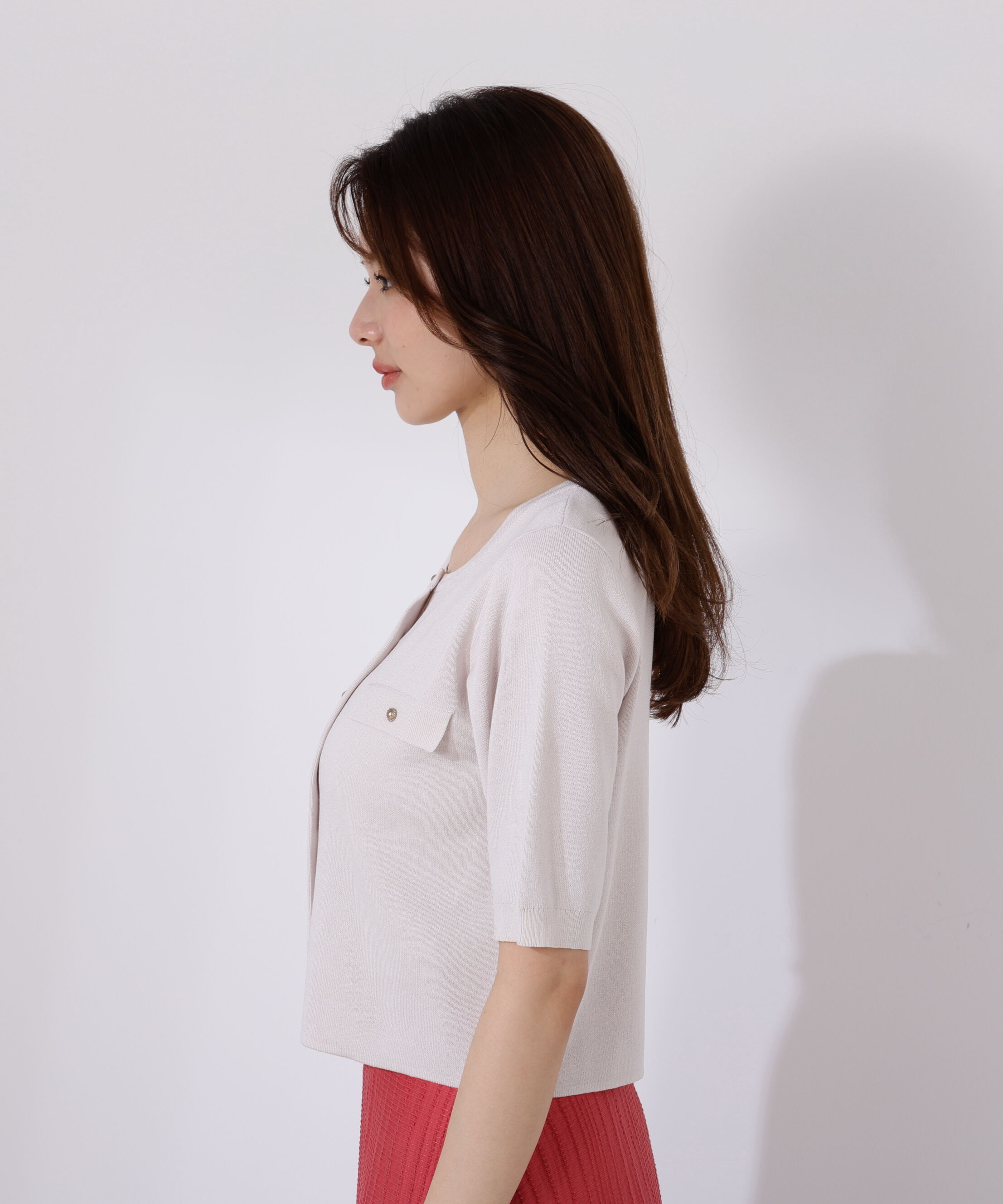 PROPORTION BODY DRESSING「ショート半袖カーディガン」|カーディガン|