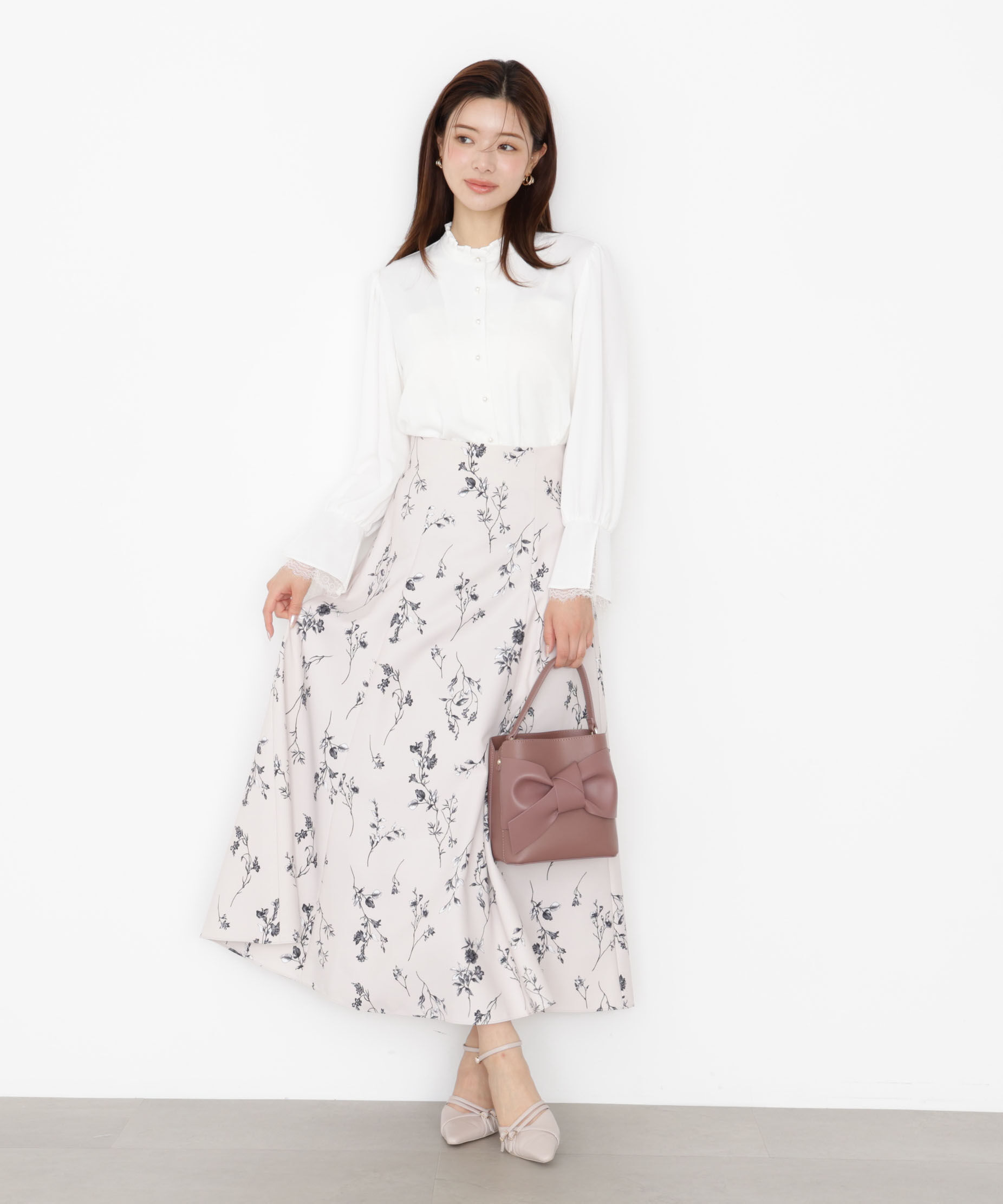 PROPORTION BODY DRESSING「キャンディースリーブパールブラウス 25AW」|シャツ・ブラウス|