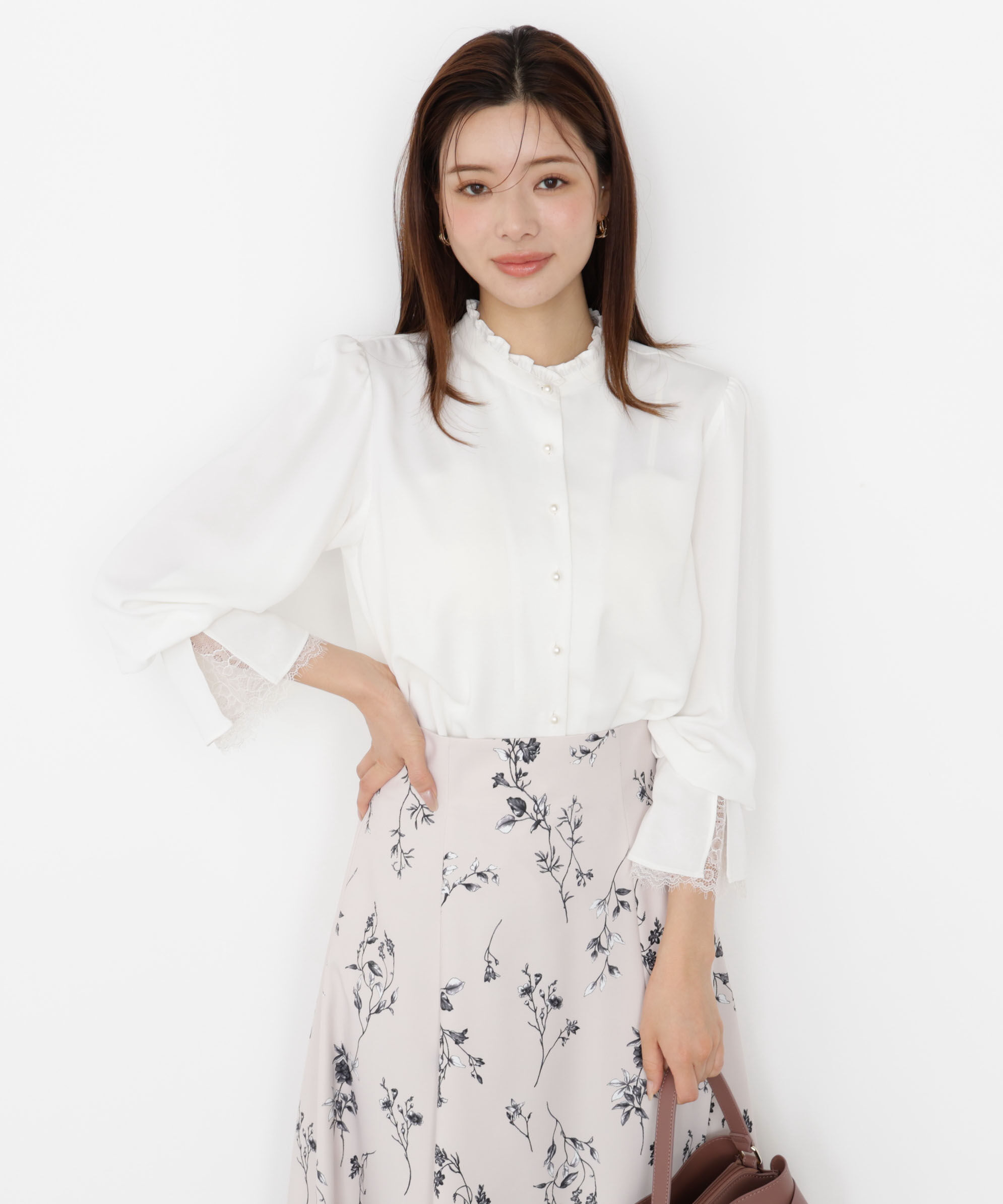 PROPORTION BODY DRESSING「キャンディースリーブパールブラウス 25AW」|シャツ・ブラウス|