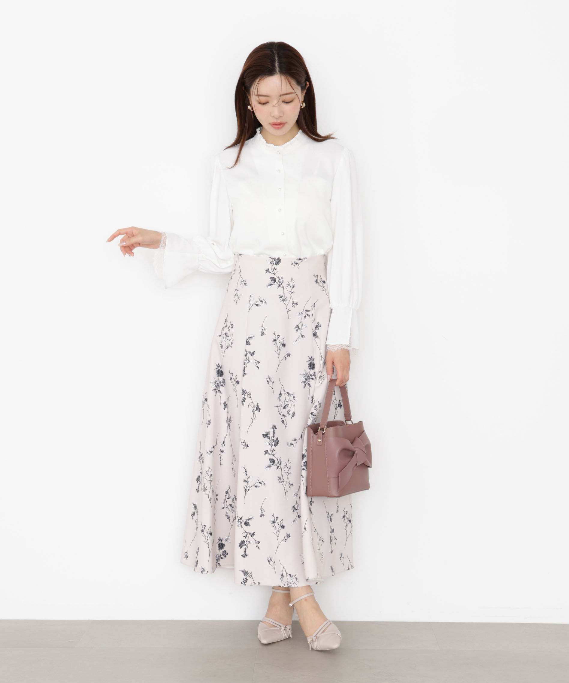 PROPORTION BODY DRESSING「キャンディースリーブパールブラウス 25AW」|シャツ・ブラウス|