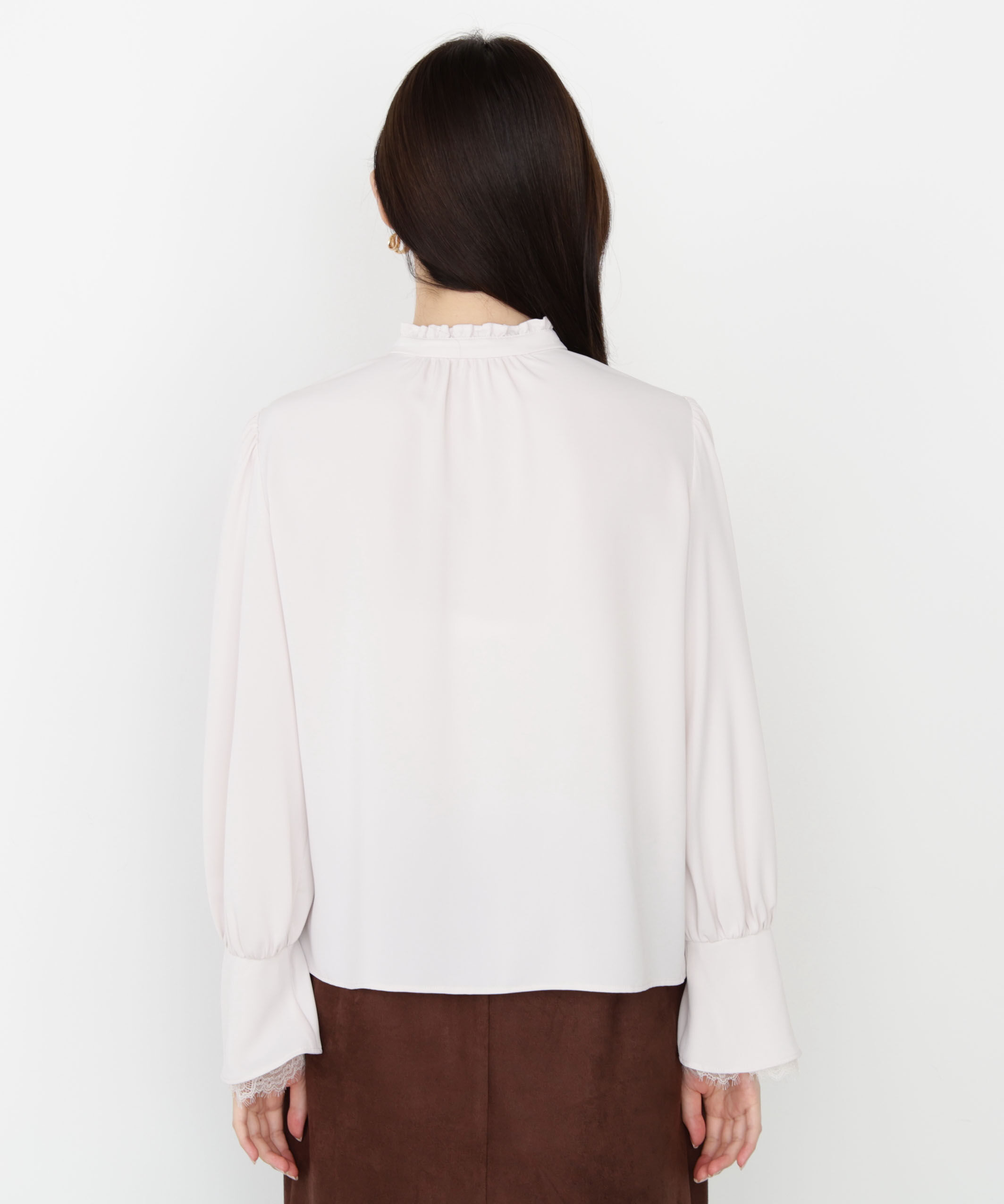 PROPORTION BODY DRESSING「キャンディースリーブパールブラウス 25AW」|シャツ・ブラウス|