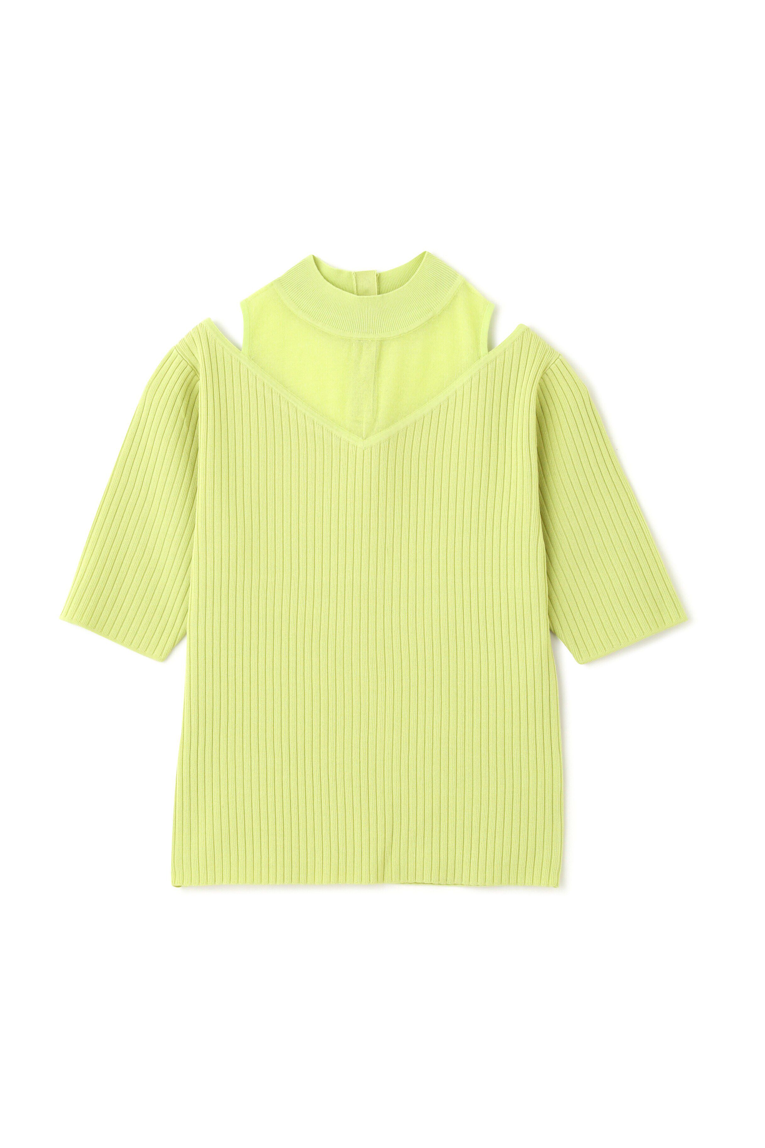  「◆シースルーモックネックニット」|ニット・セーター|