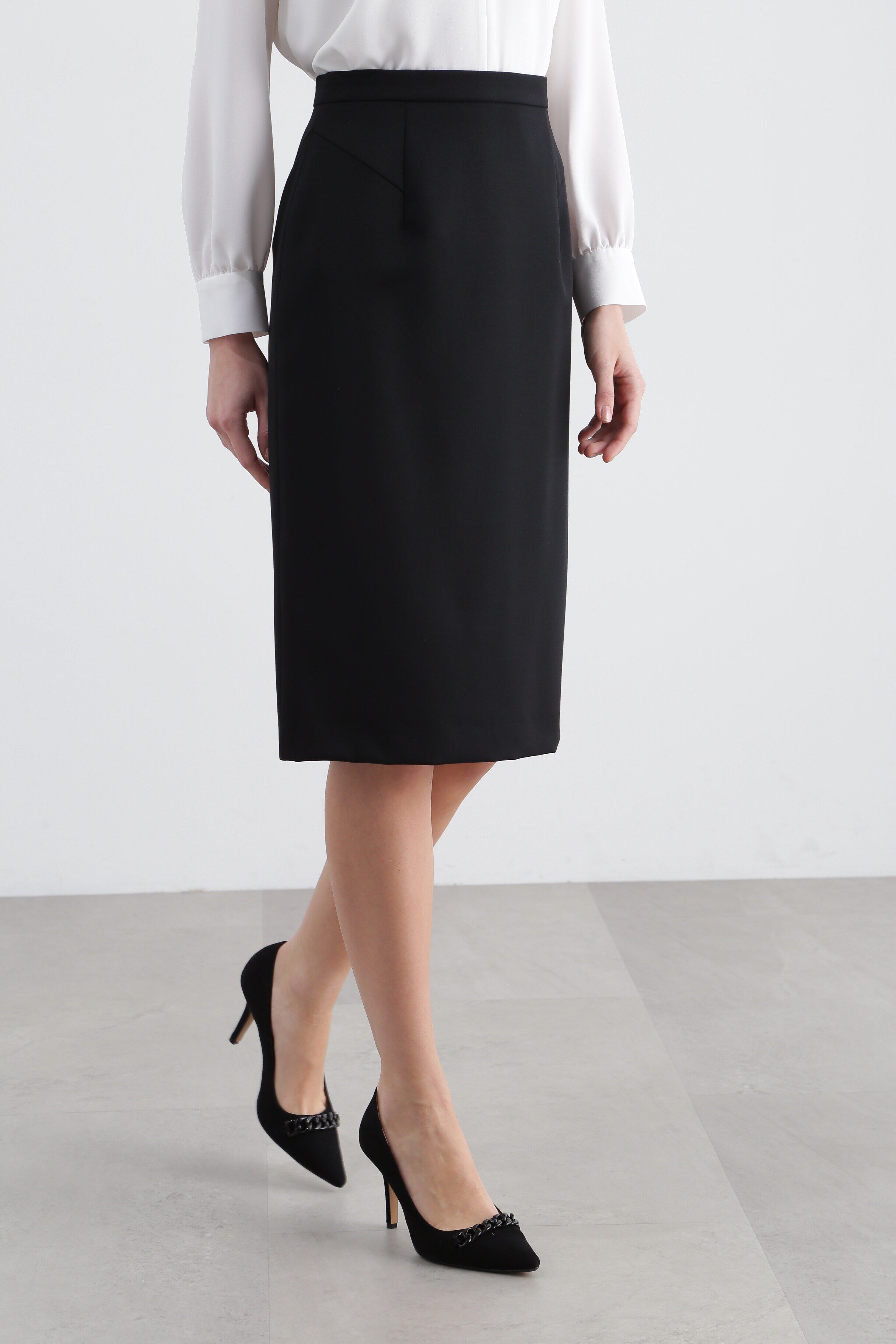  「◆ドライツイルタイトスカート」|スカート|ブラック