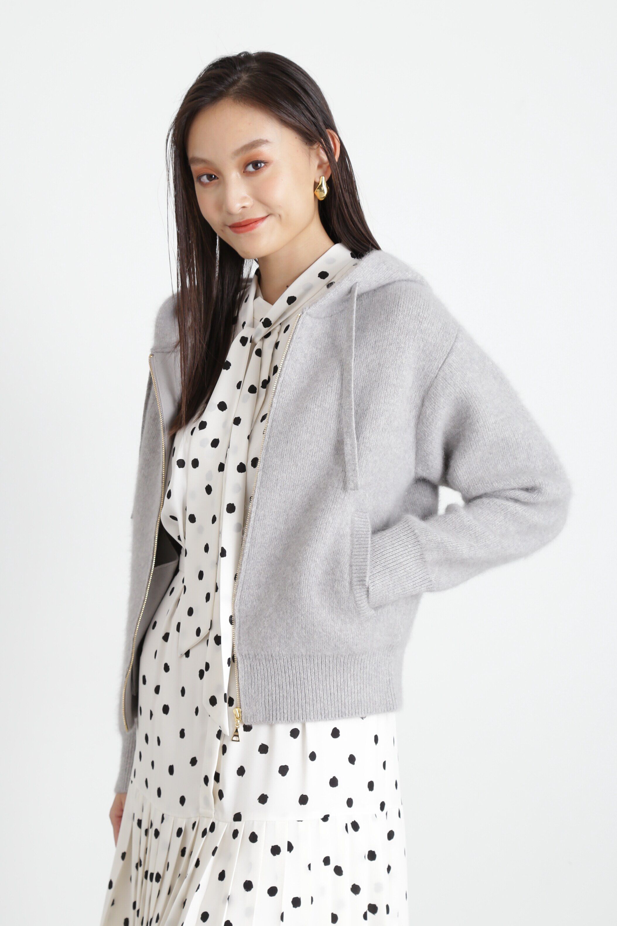  「ヘアリーZIPニットパーカー」|その他|