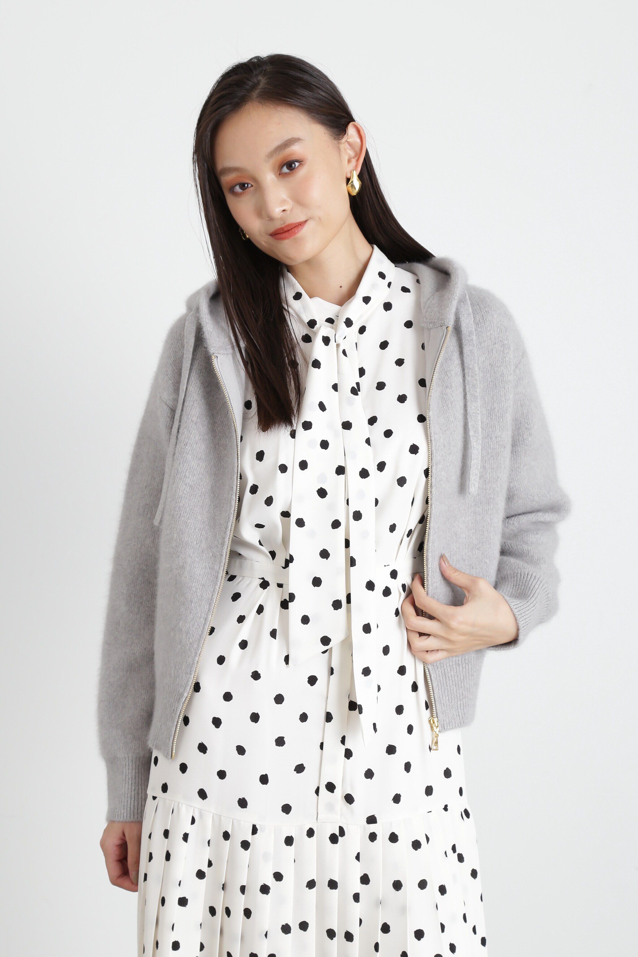  「ヘアリーZIPニットパーカー」|その他|