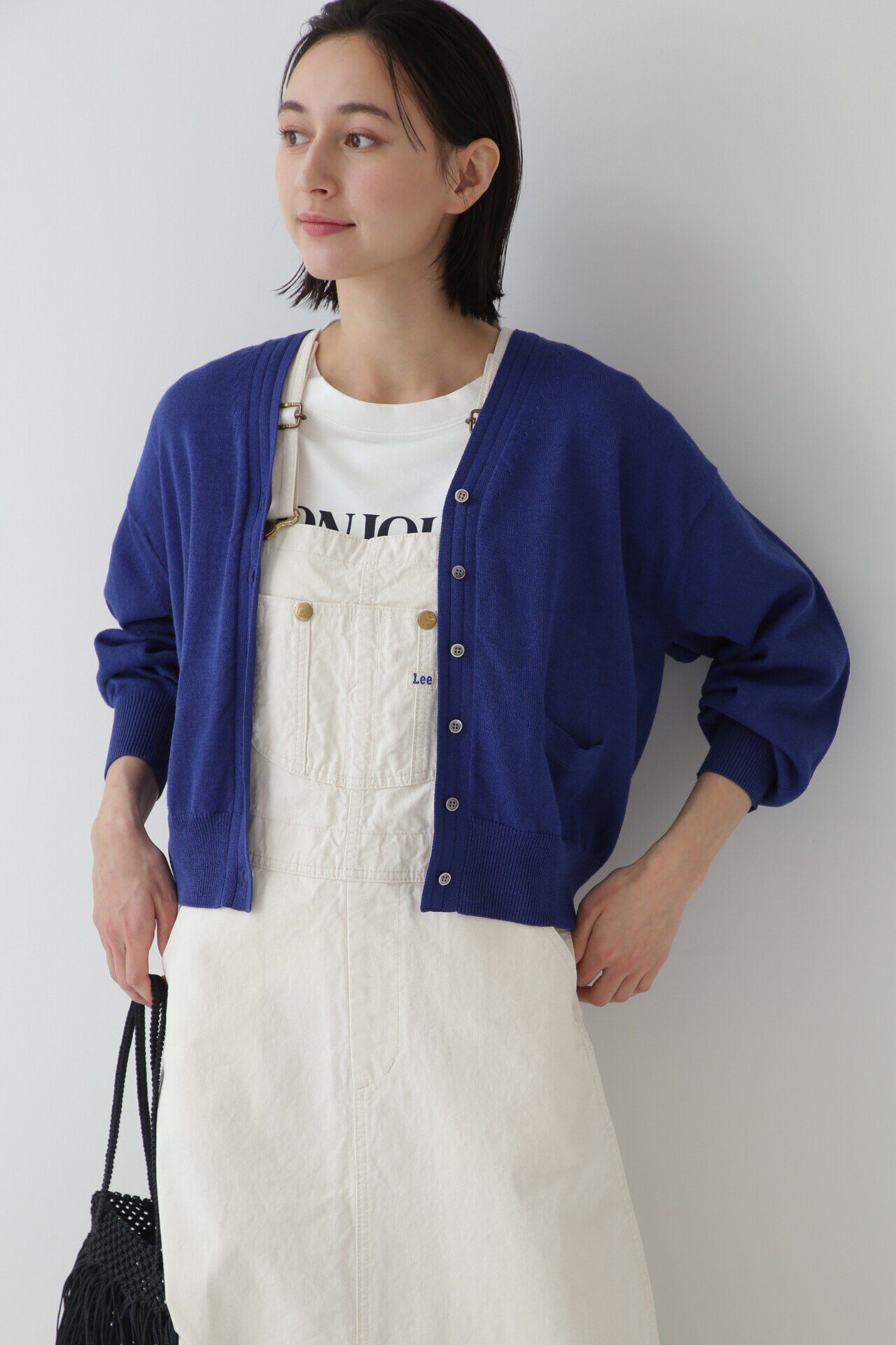  「◆ペーパーヤーンカーディガン」|ニット・セーター|ブルー