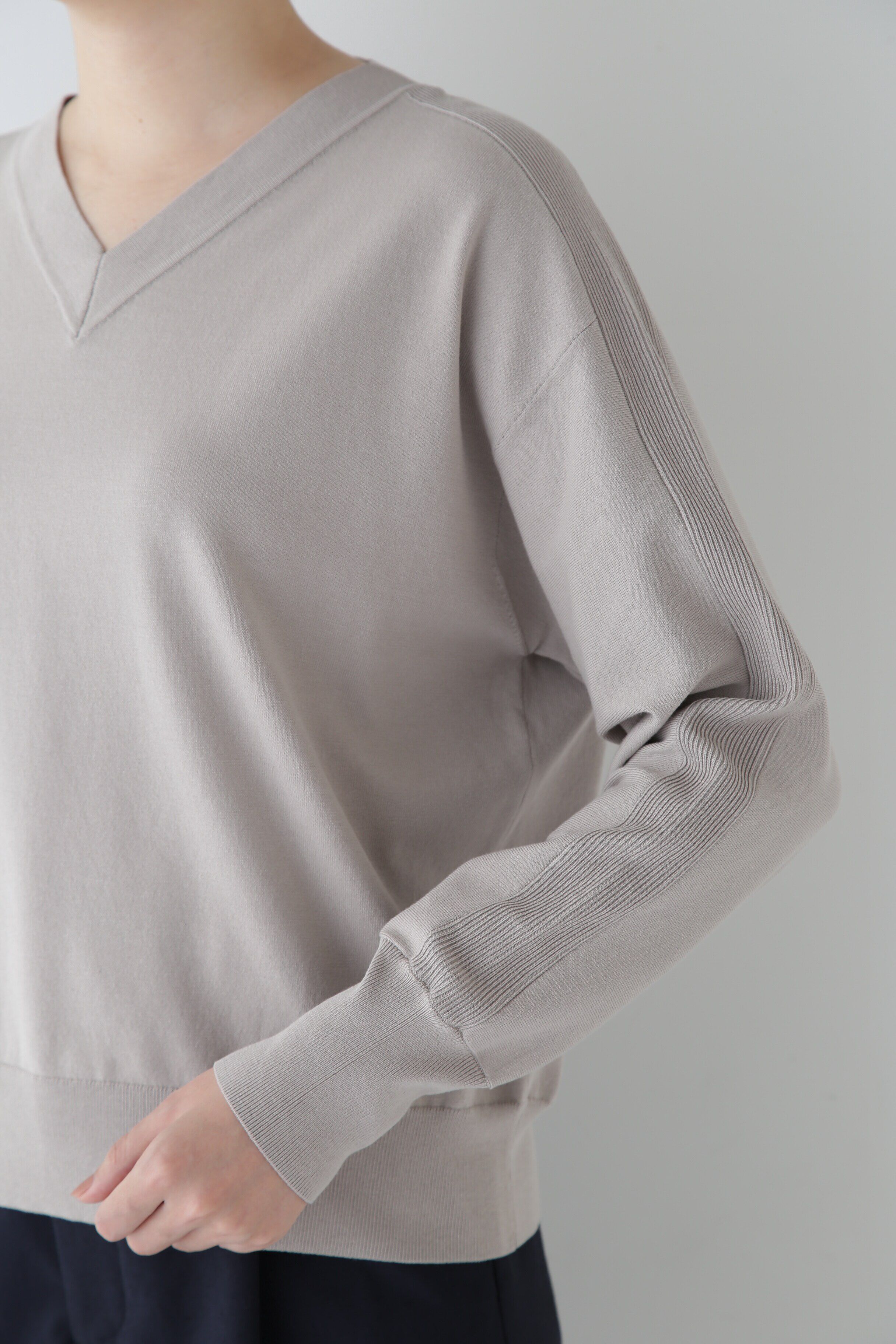  「◆【ウォッシャブル】ハイゲージオーガニックコットンプルオーバー」|ニット・セーター|