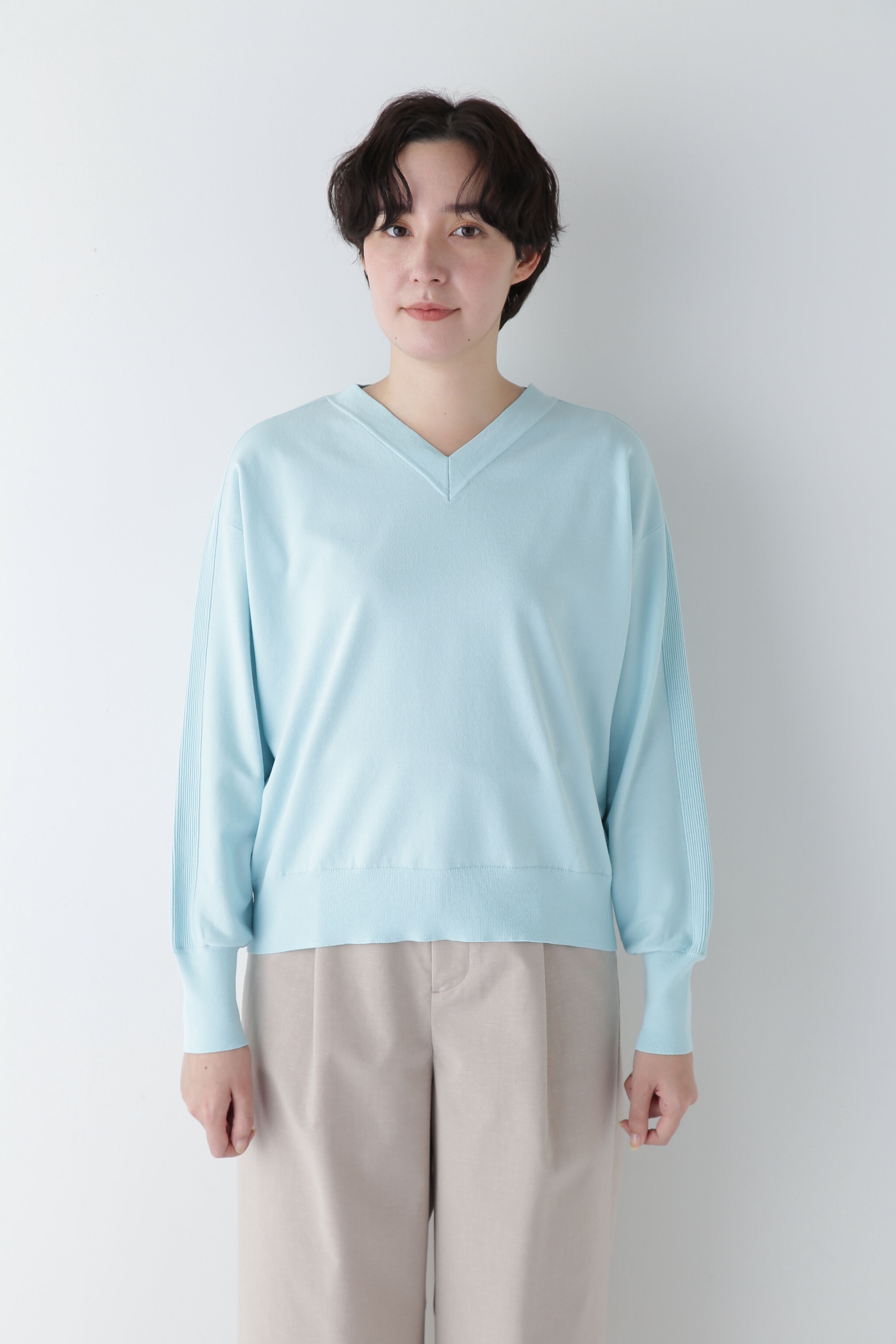  「◆【ウォッシャブル】ハイゲージオーガニックコットンプルオーバー」|ニット・セーター|