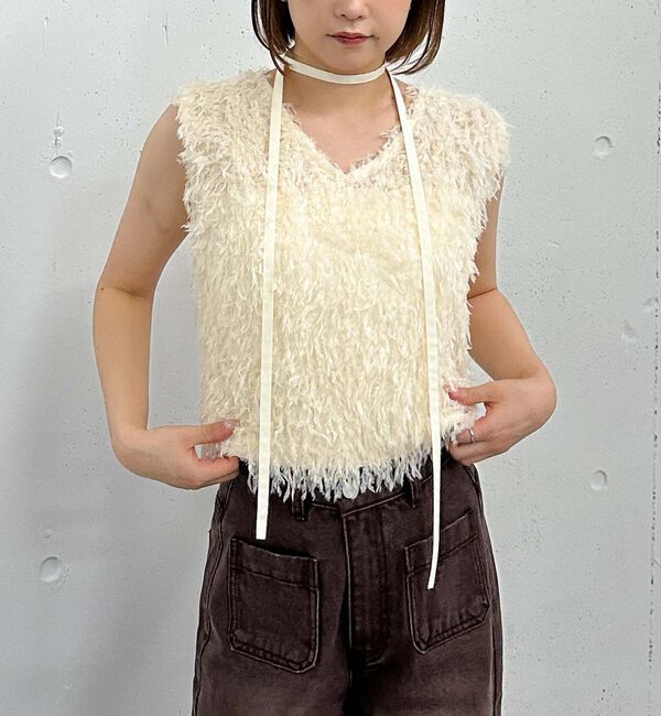 archives「カットフェザーベスト」|タンクトップ|