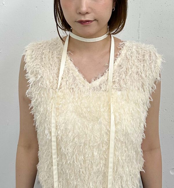 archives「カットフェザーベスト」|タンクトップ|