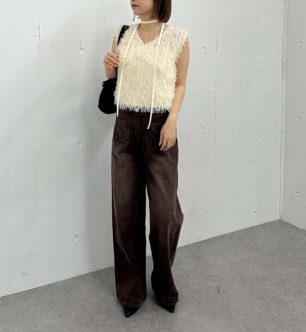 archives「カットフェザーベスト」|タンクトップ|