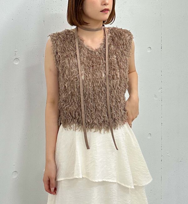 archives「カットフェザーベスト」|タンクトップ|