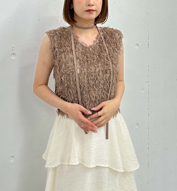 archives「カットフェザーベスト」|タンクトップ|