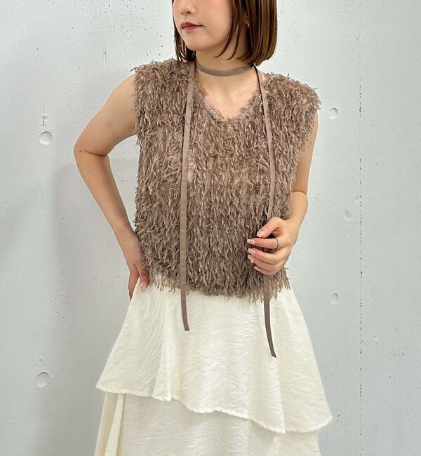 archives「カットフェザーベスト」|タンクトップ|