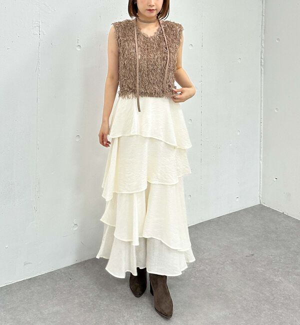 archives「カットフェザーベスト」|タンクトップ|