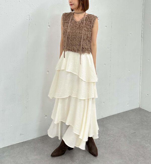 archives「カットフェザーベスト」|タンクトップ|