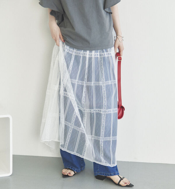 Doux archives「２ＷＡＹレースプリーツスカート」|スカート|