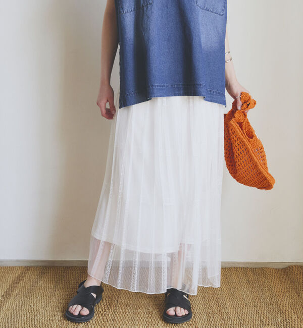 Doux archives「２ＷＡＹレースプリーツスカート」|スカート|
