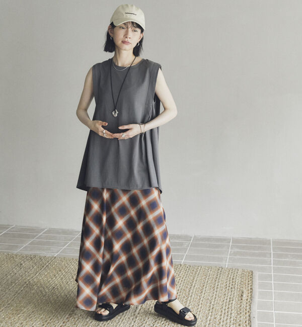 Doux archives「タックデザインノースリプルオーバー」|タンクトップ|