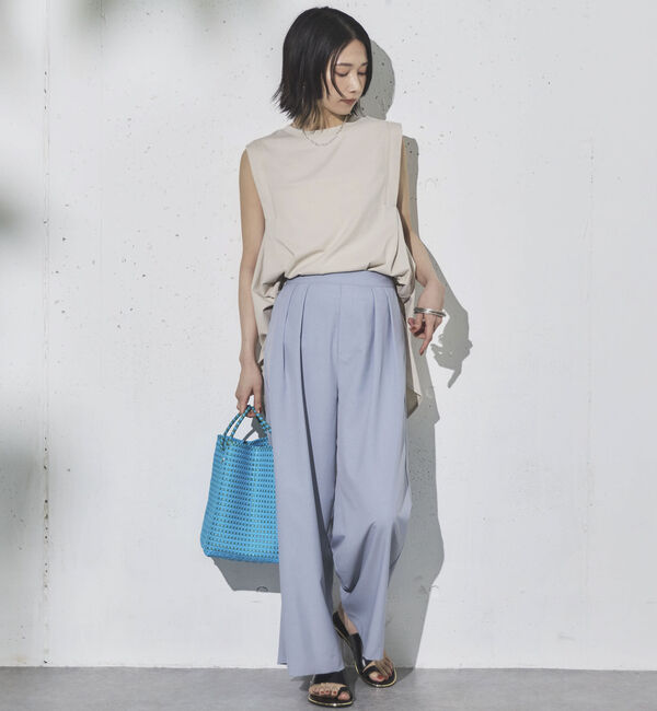 Doux archives「タックデザインノースリプルオーバー」|タンクトップ|