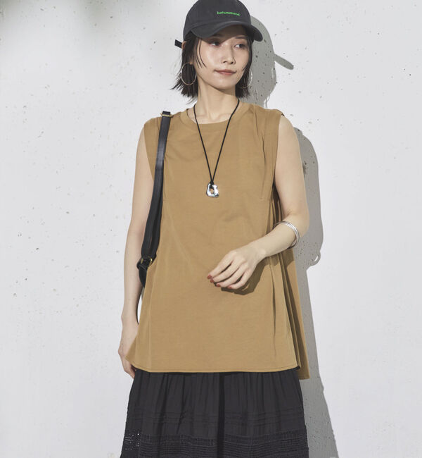 Doux archives「タックデザインノースリプルオーバー」|タンクトップ|