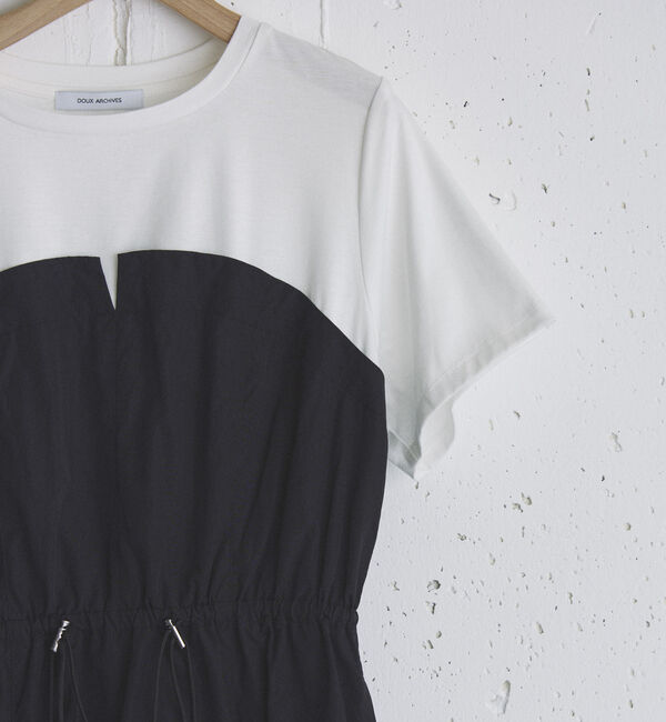 Doux archives「カットドッキングドロストワンピース」|ワンピース|