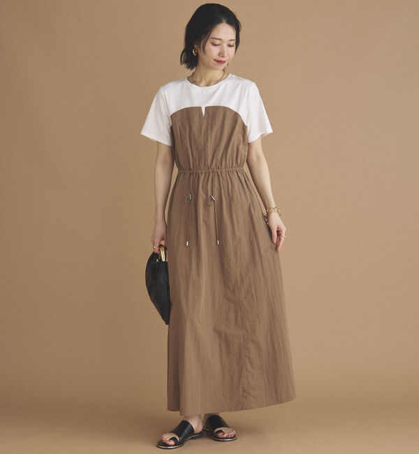 Doux archives「カットドッキングドロストワンピース」|ワンピース|