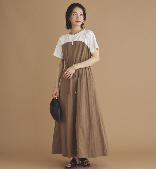 Doux archives「カットドッキングドロストワンピース」|ワンピース|